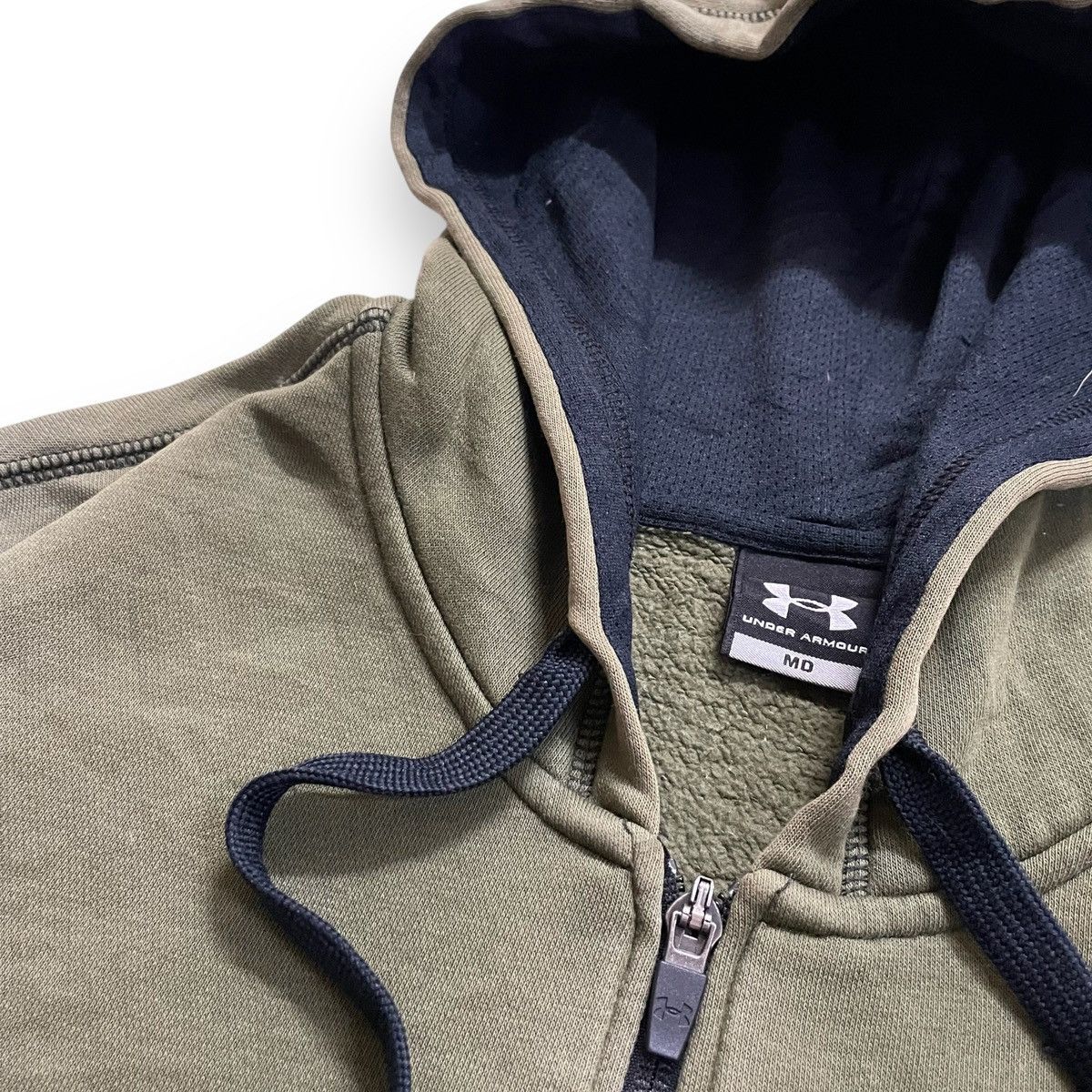 Under Armour Army Green Pullover Under Armor Hoodie Zipper Size US L / EU 52-54 / 3 - 5 Thumbnail