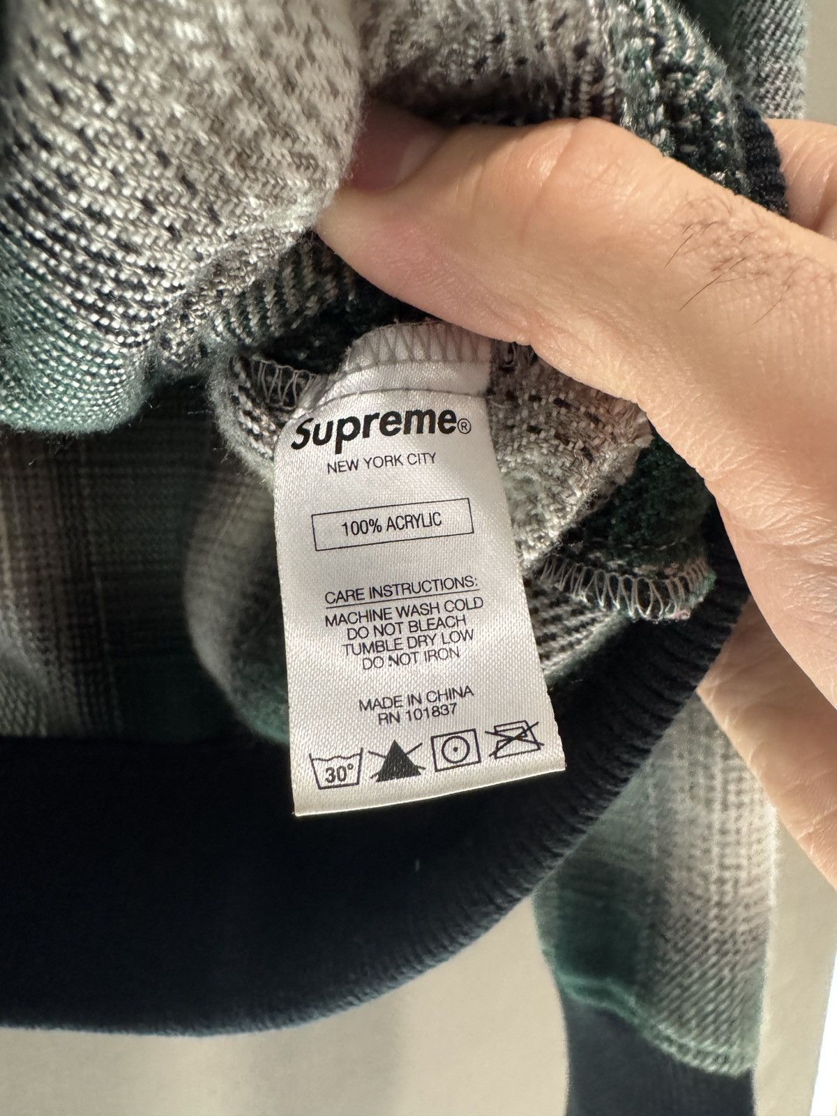 Supreme Green Shadow Plaid Bomber Size US M / EU 48-50 / 2 - 4 Thumbnail