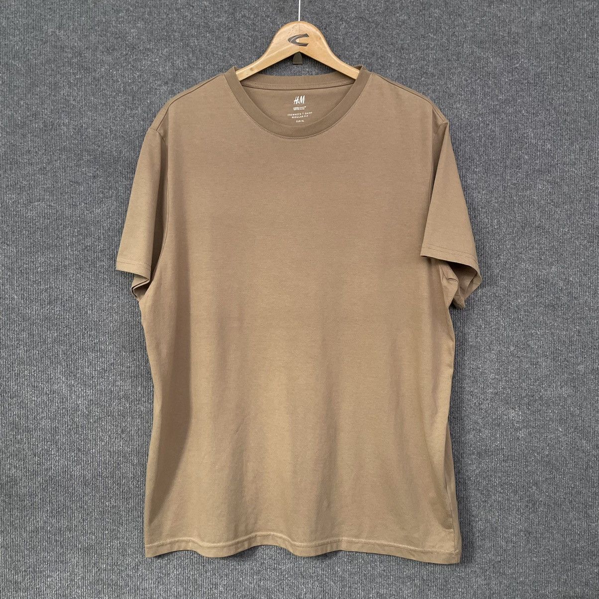 H&M H&M Brown Blank T Shirt Travis Style Size US XL / EU 56 / 4 - 1 Thumbnail