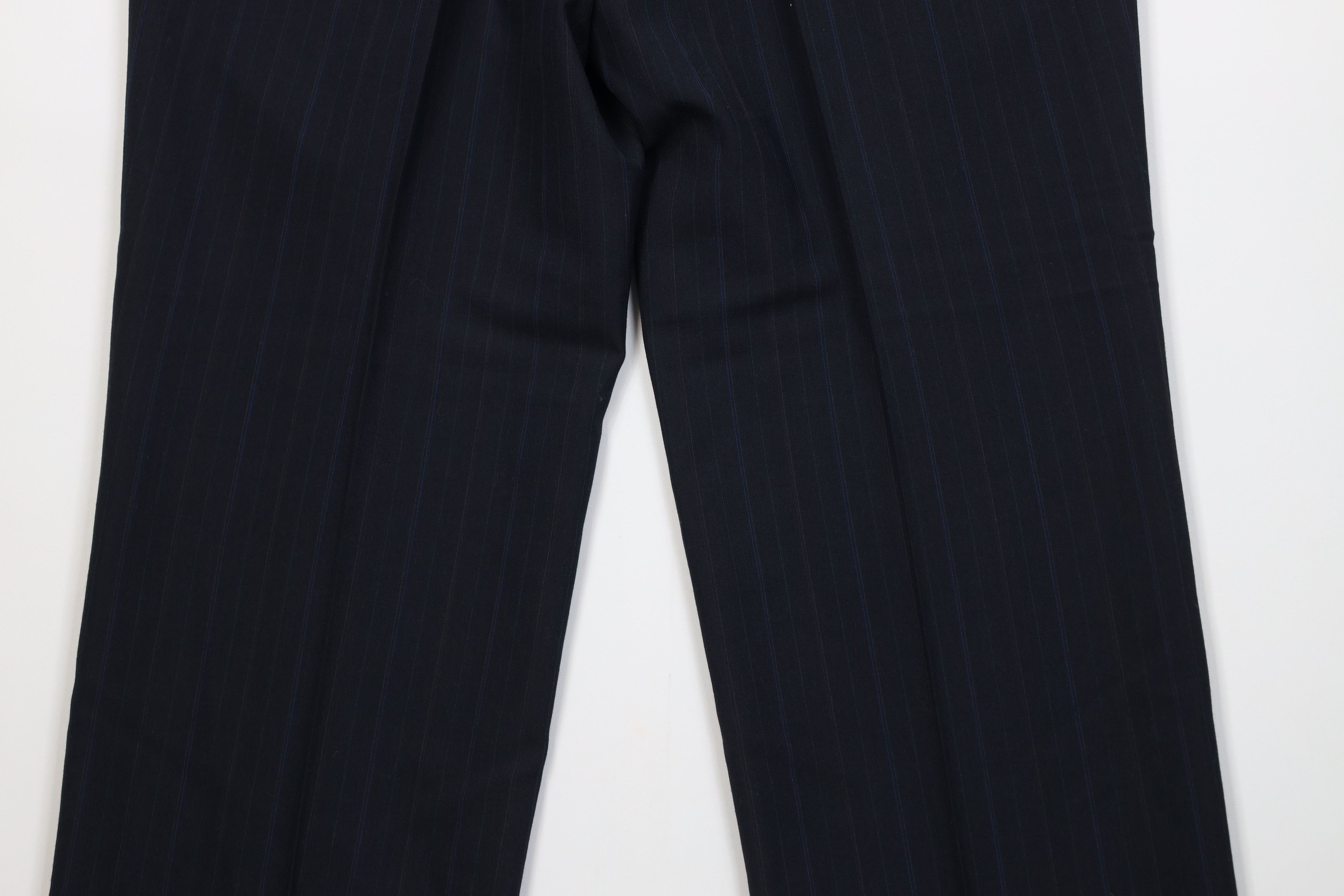 Vintage Vintage 90s Wool Blend Knit Striped Wide Leg Chino Pants USA Size US 36 / EU 52 - 11 Thumbnail