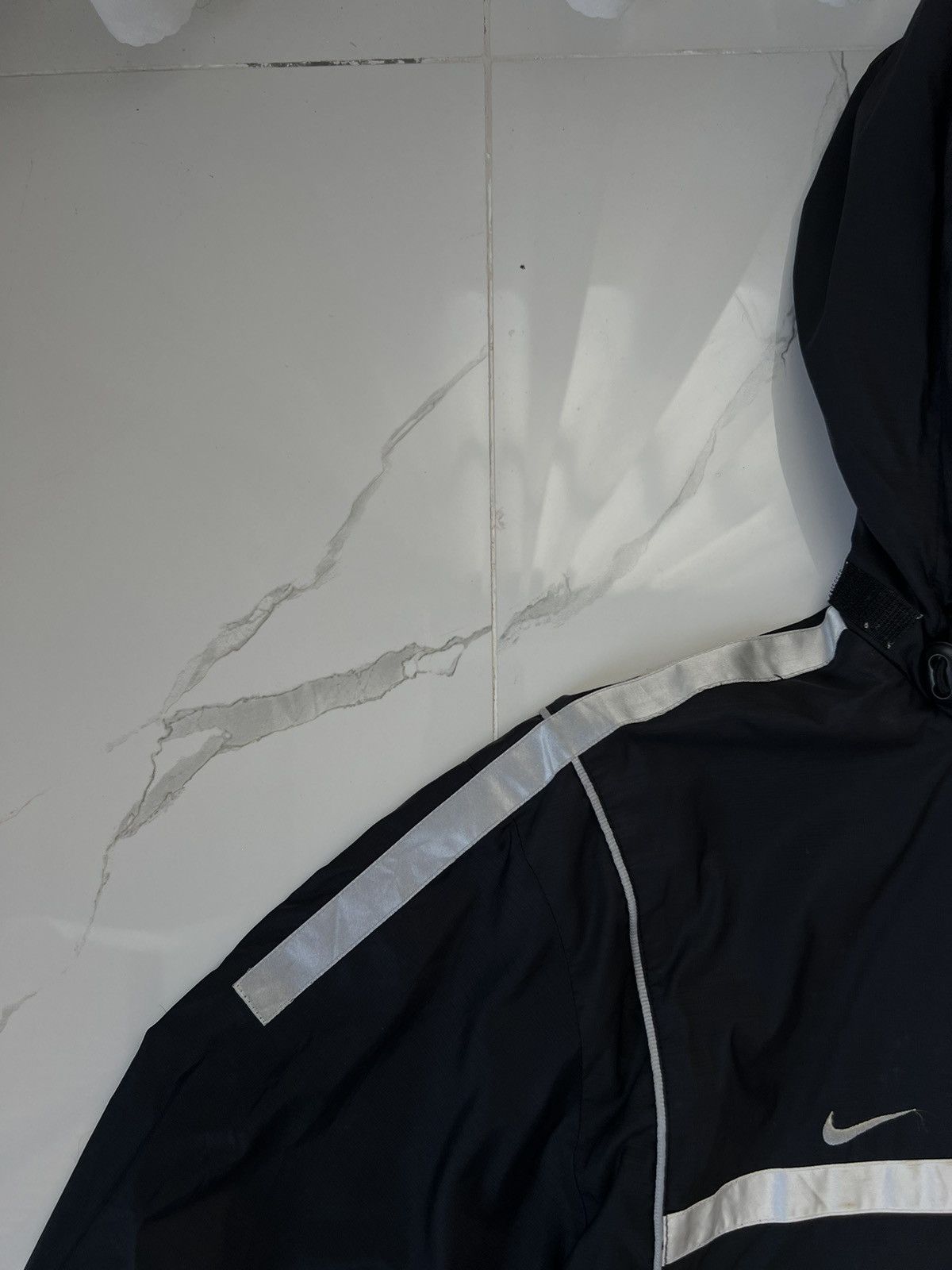 Nike × Vintage 90's NIKE TEAM RETRO GORPCORE HOODED Y2K JACKET RARE SWOOSH Size US XL / EU 56 / 4 - 4 Thumbnail