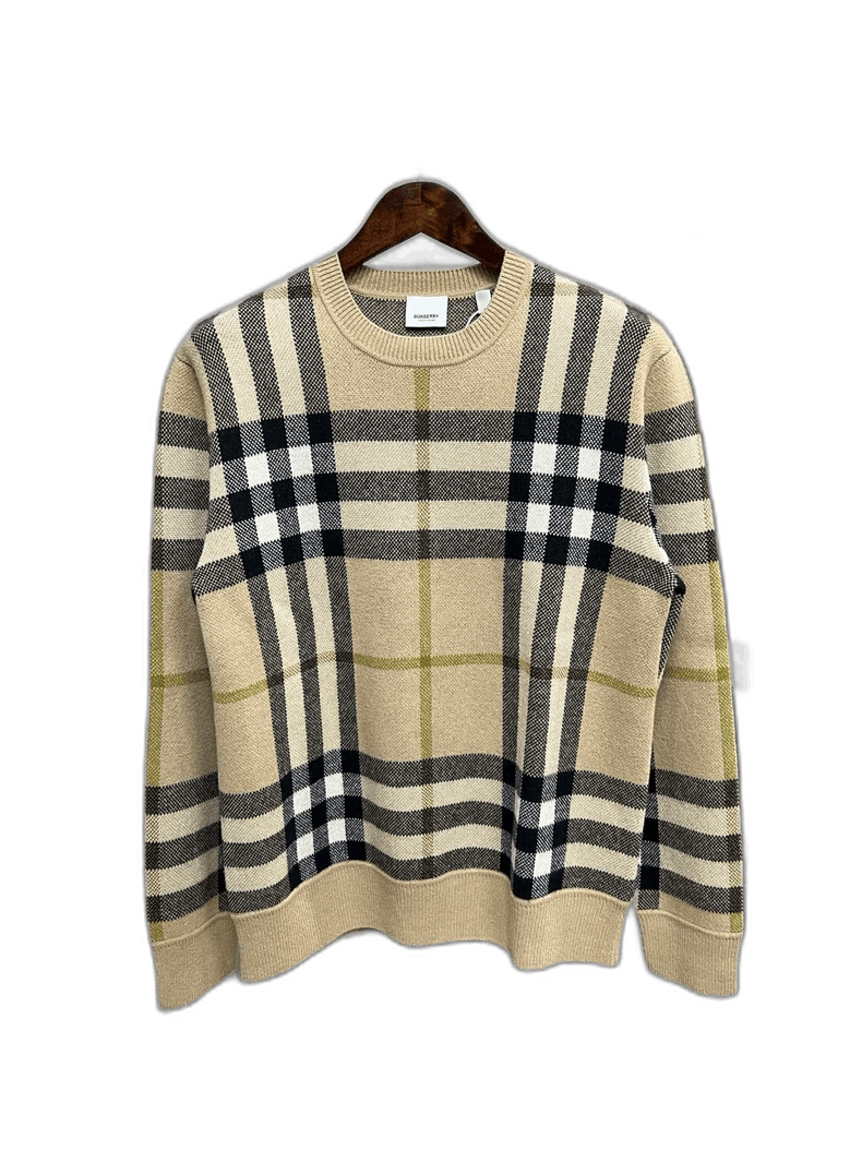 Burberry Burberry Classic Brown Plaid Sweater-yf Size US M / EU 48-50 / 2 - 1 Thumbnail