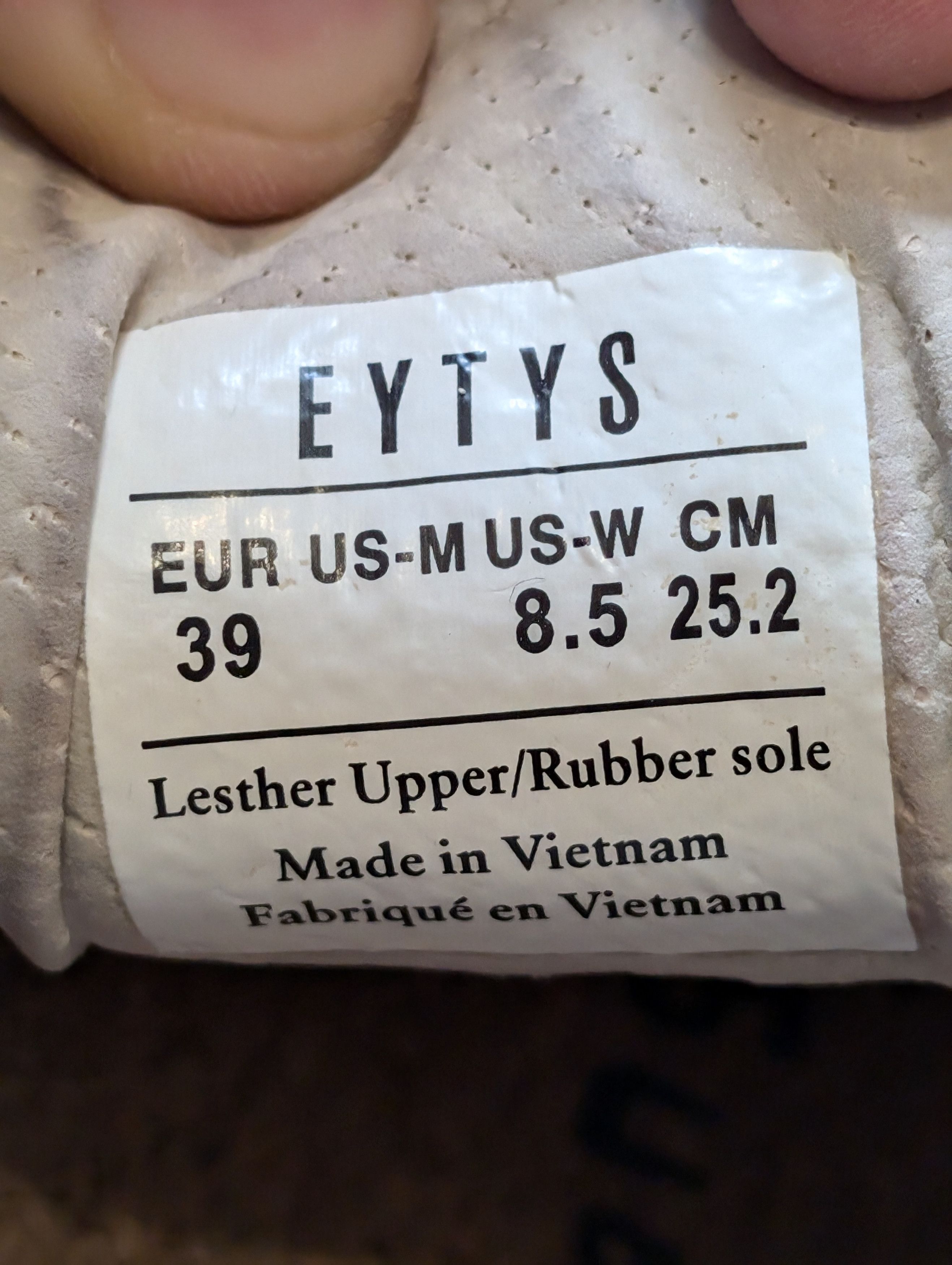 Eytys Esther Mahlangu Doja Suede Grey Size US 6.5 / EU 39-40 - 9 Thumbnail