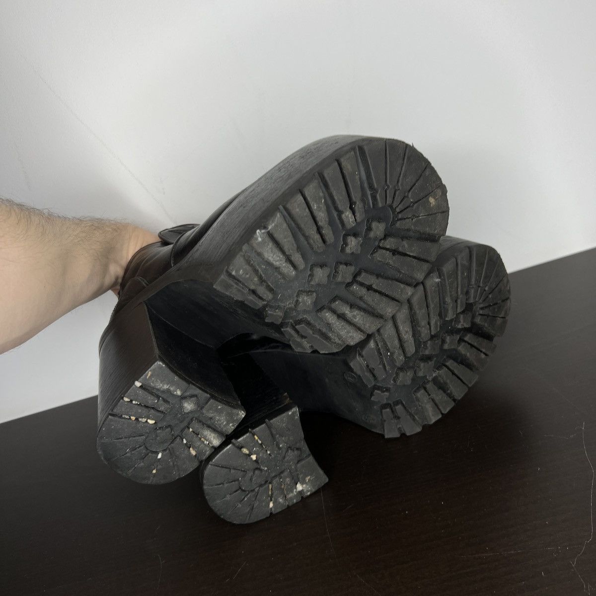 Japanese Brand Vintage Ankle Boots Buffalo Goth Rock Emo ALT Grunge Y2K Size US 7 / IT 37 - 6 Thumbnail