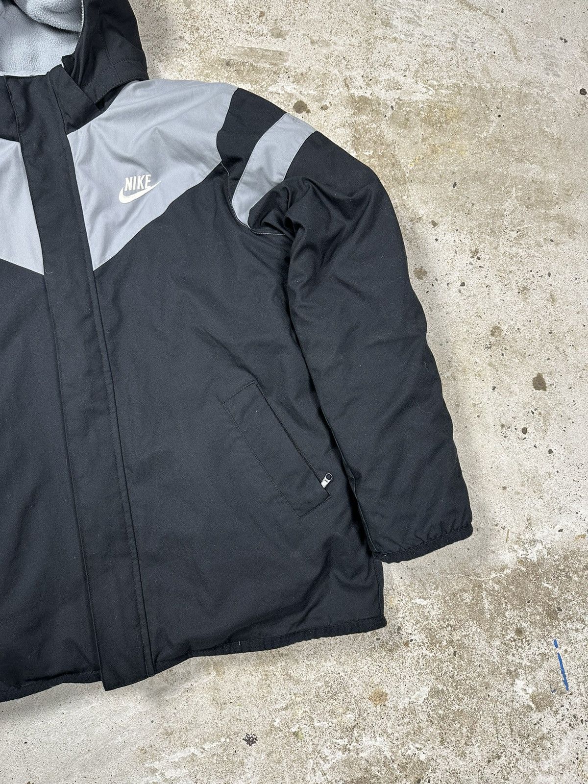 Nike ‼️ Vintage y2k Nike Reversible Sherpa Fleece Hooded Jacket Size US M / EU 48-50 / 2 - 6 Thumbnail