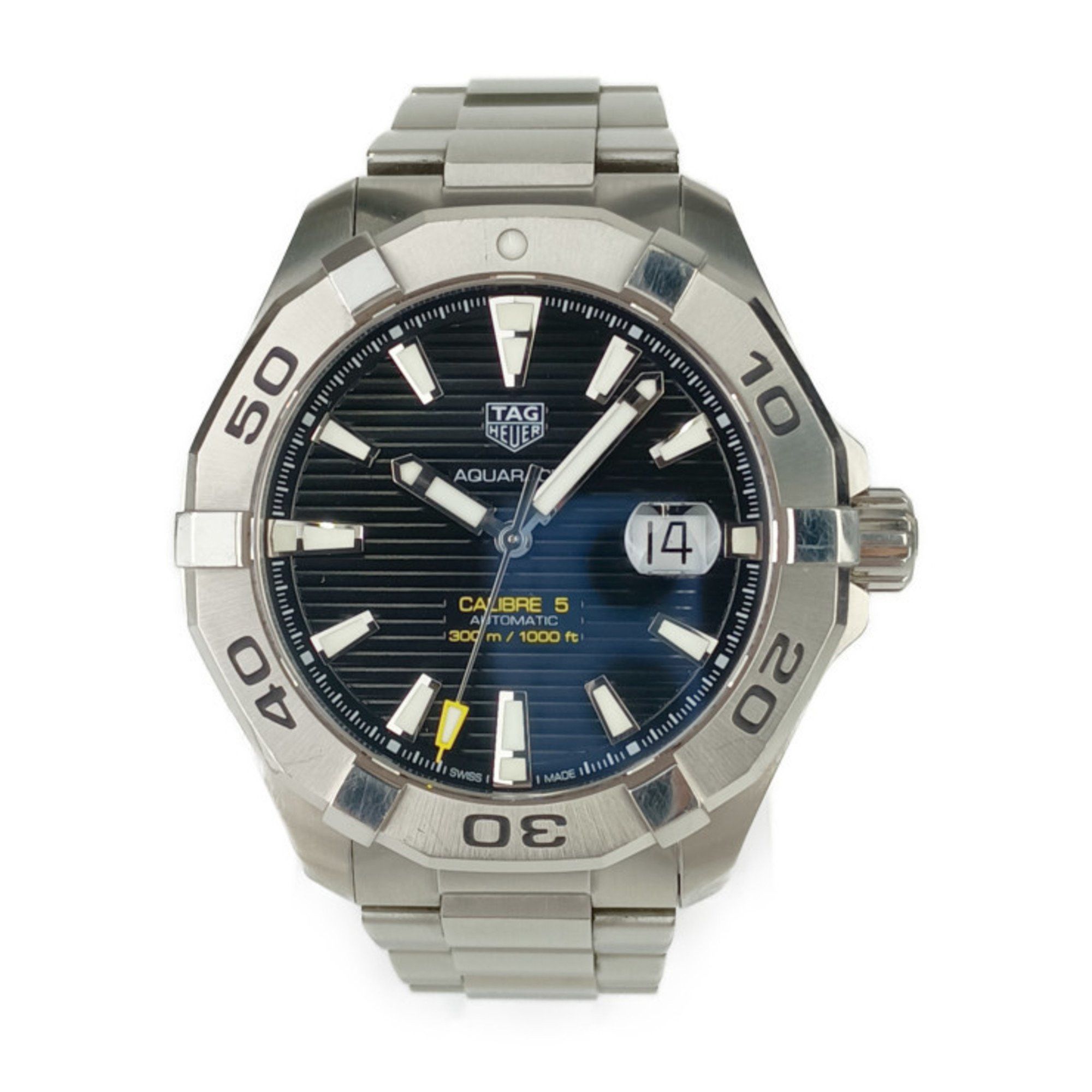 Tag Heuer TAG Heuer Aquaracer WAY2010.BA0927 Men's Watch Silver Black White Stainless Steel Automatic Caliber 5 Size ONE SIZE - 1 Thumbnail