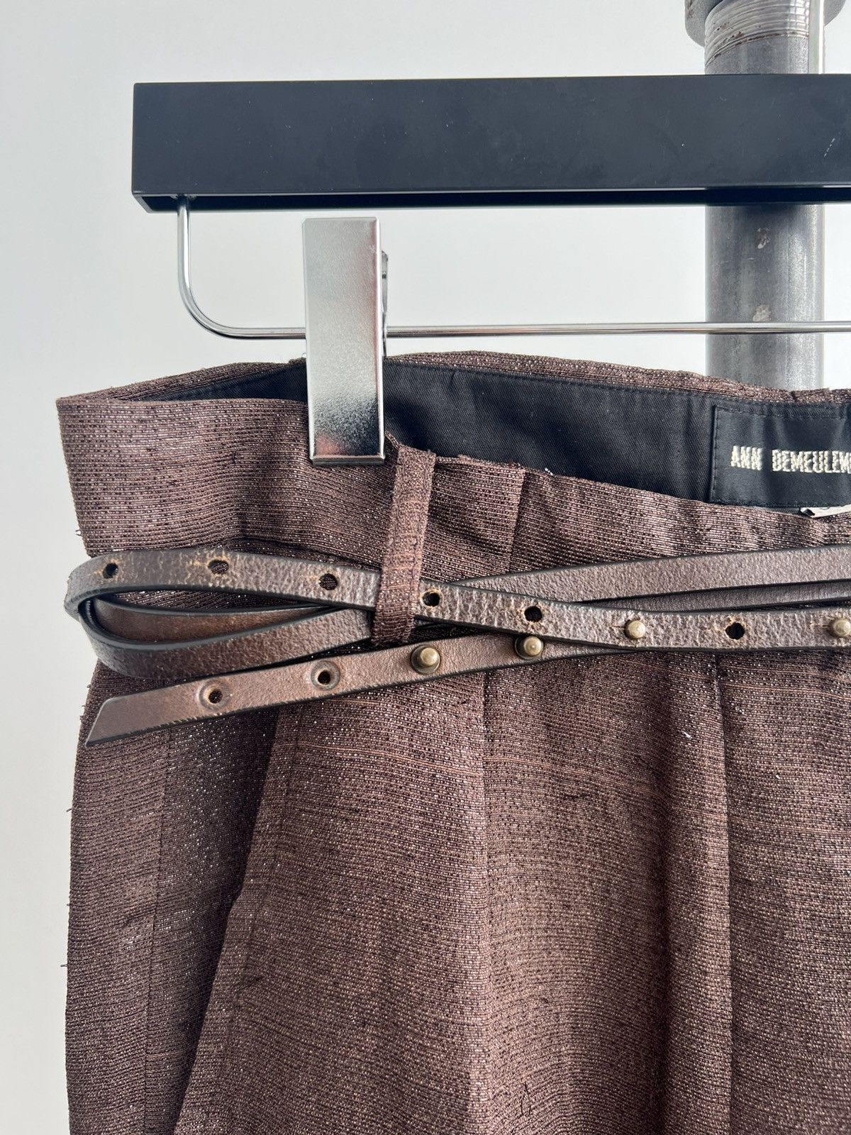 Isabel Benenato Brown Multi-Wrap Belt Size ONE SIZE - 2 Thumbnail