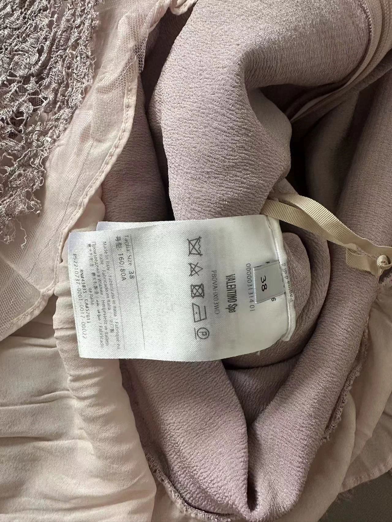 Valentino Valentino Pale Purple Lace Dress Size XS / US 0-2 / IT 36-38 - 5 Thumbnail