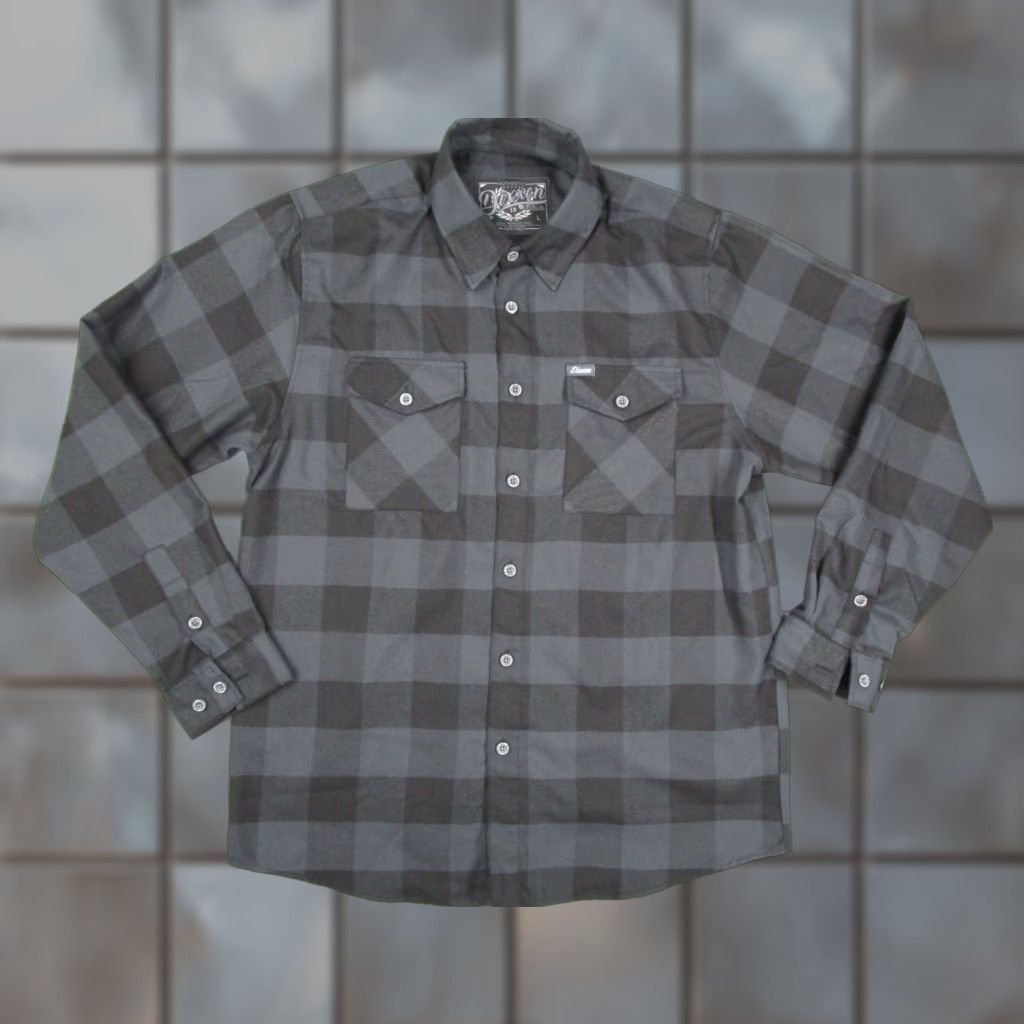 Vintage Dixxon Flannel Shirt Men Large Black Check Button Up Heritage 13 Flannel D-Tech Size US L / EU 52-54 / 3 - 1 Thumbnail
