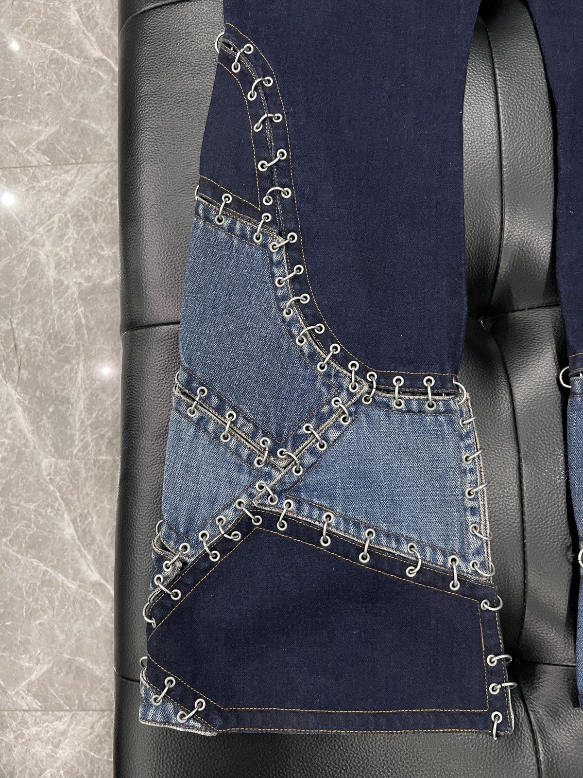Jean Paul Gaultier Jean Paul Gaultier 2000s Ring Detail Flared Trousers Size US 40 / EU 56 - 11 Thumbnail