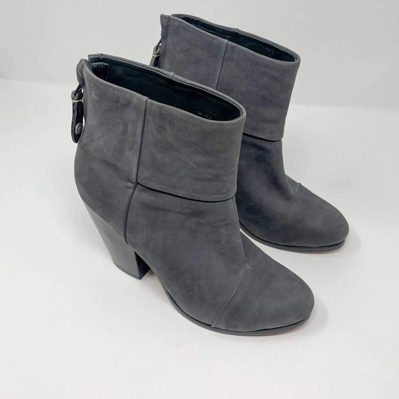 Rag & Bone rag & bone Charcoal Suede Bootie, EUC, Size 8, MSRP $545 Size US 8 / IT 38 - 8 Thumbnail