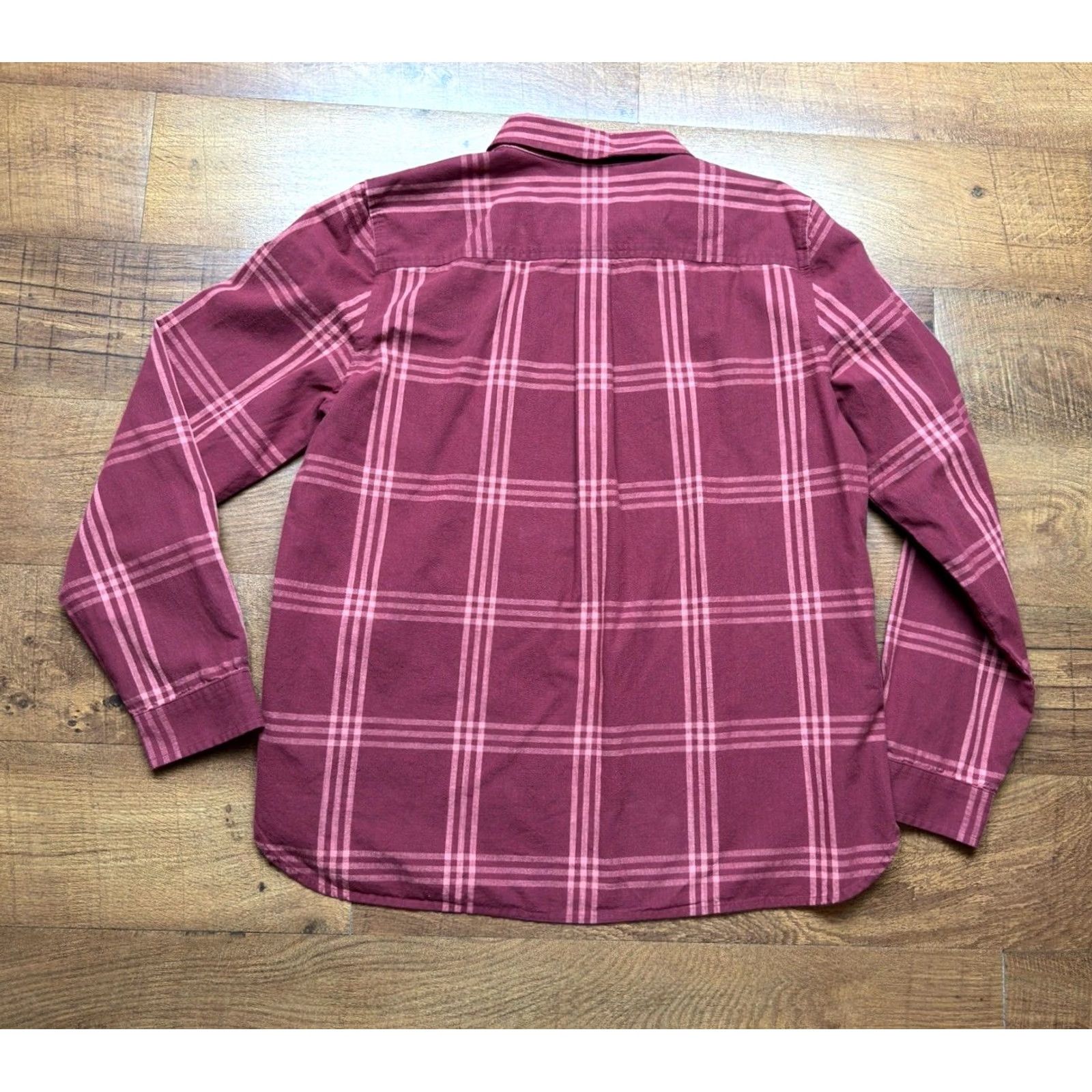 Vintage LL Bean Signature Popover Shirt Red Large Womens Plaid Casual Classic Size L / US 10 / IT 46 - 3 Thumbnail