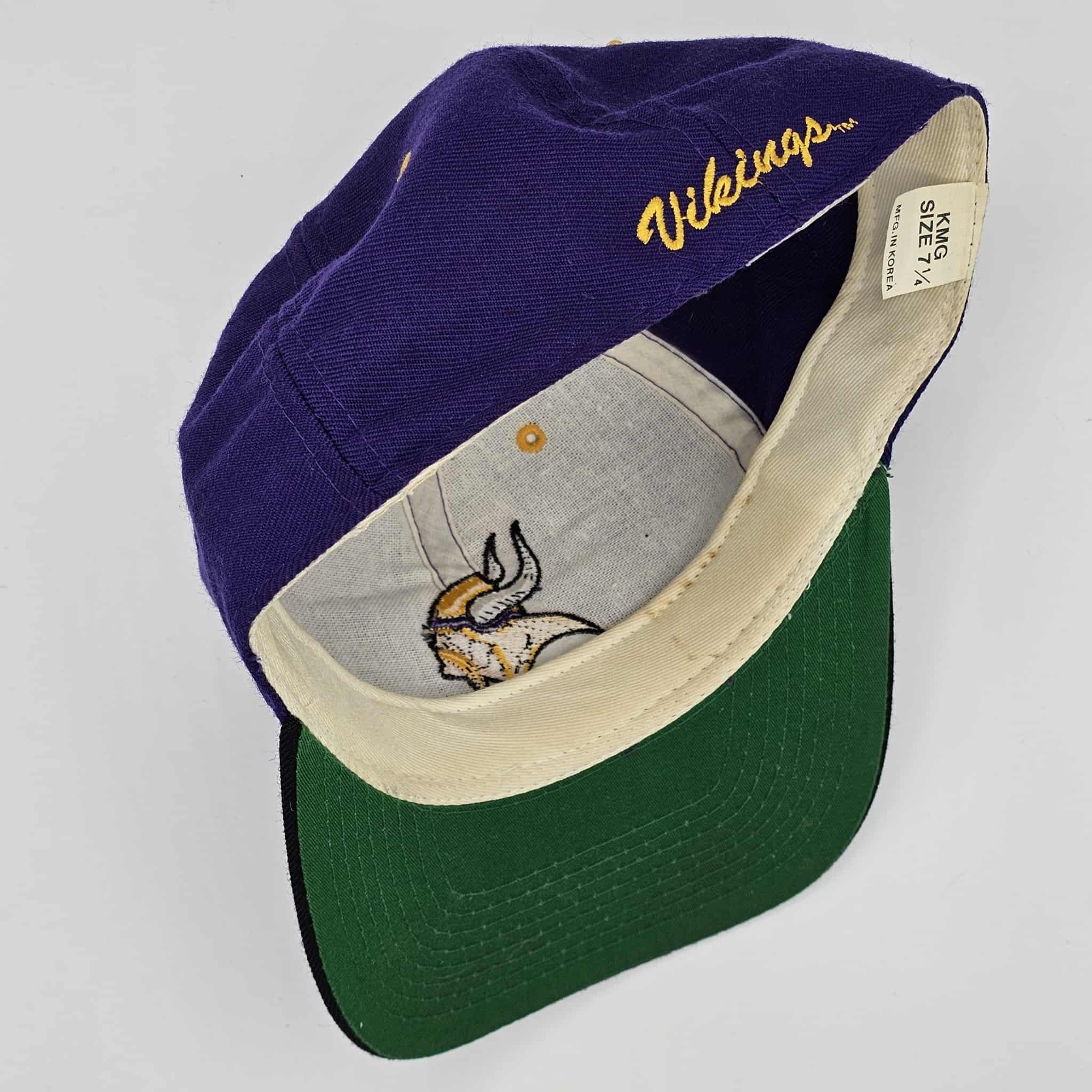 NFL Minnesota Vikings Vintage 90s New Era Pro Model Fitted Hat Size ONE SIZE - 9 Thumbnail