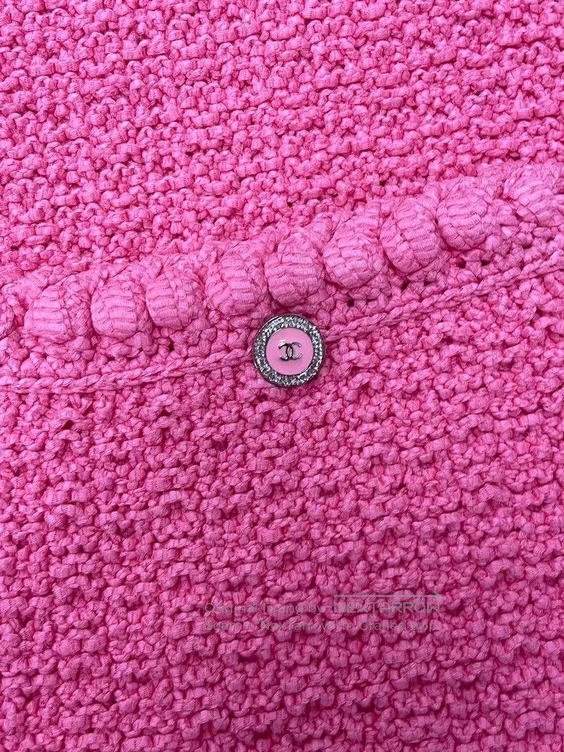 Chanel Chanel Pink long knitted vest Size XS / US 0-2 / IT 36-38 - 2 Thumbnail