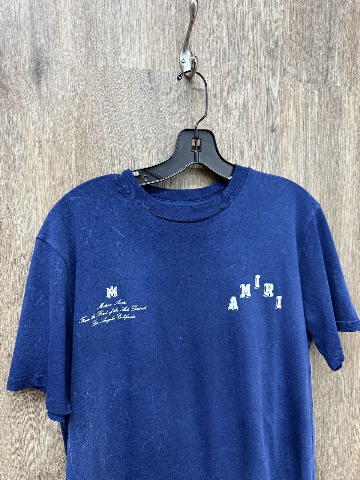 Amiri Amiri Blue Collegiate Short Sleeve Size US S / EU 44-46 / 1 - 2 Thumbnail