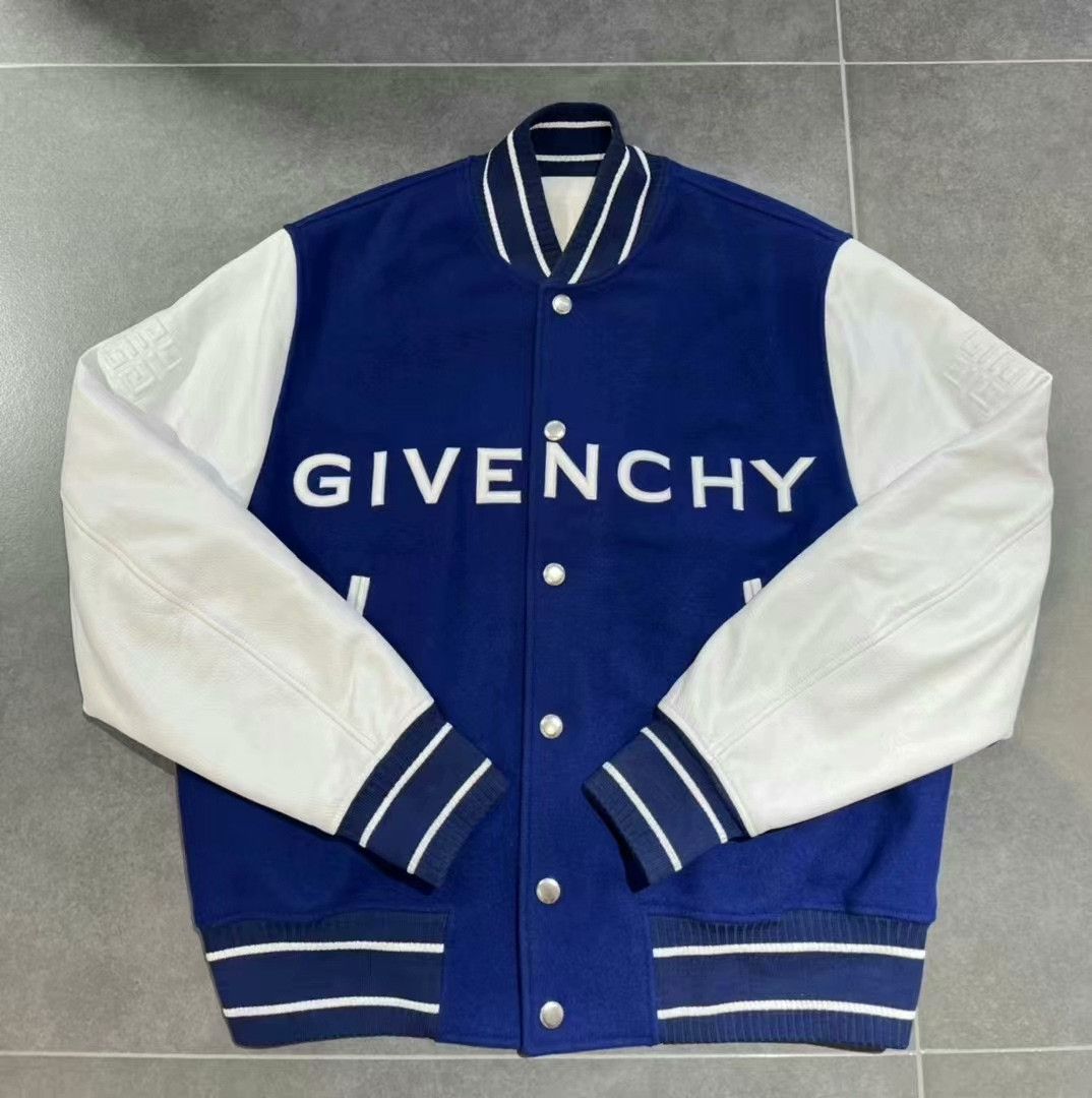 Givenchy givenchy blue and white bomber jacket Size US L / EU 52-54 / 3 - 1 Thumbnail