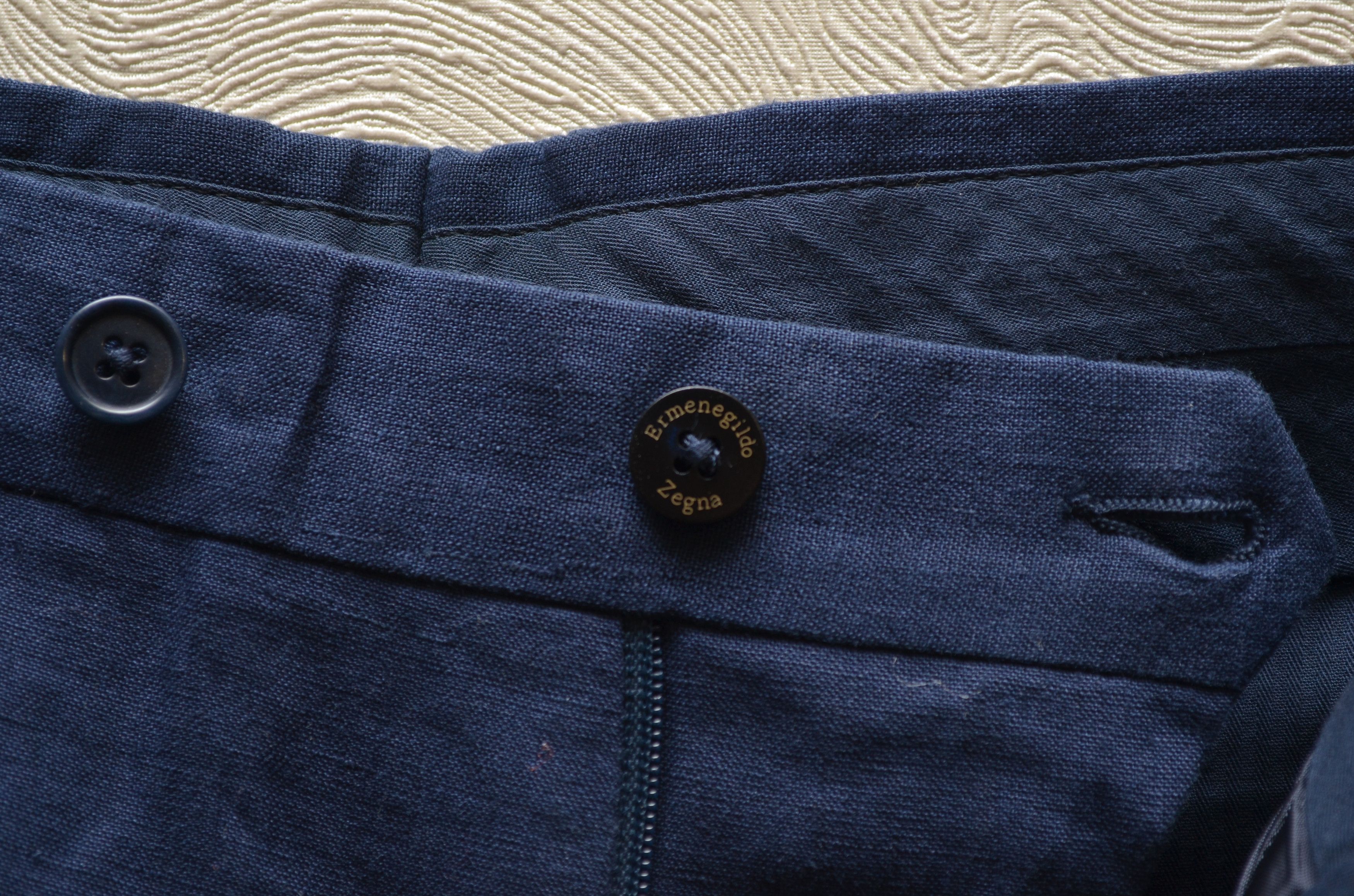 Ermenegildo Zegna × Z Zegna Ermenegildo Zegna Su Misura 100% Linen Pants Size W40 L32 Size US 44 / EU 60 - 8 Thumbnail