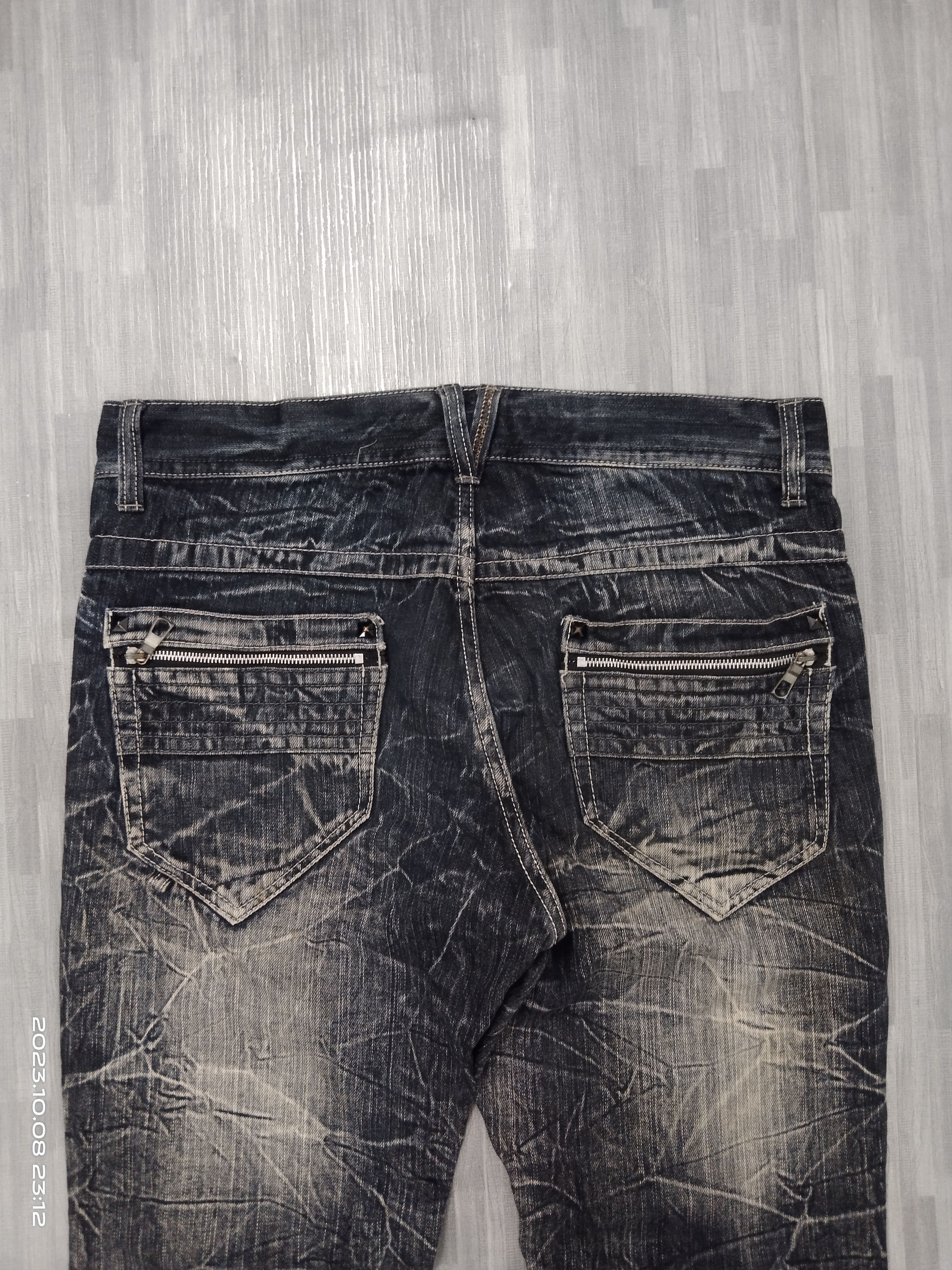 Japanese Brand FLARE SICK RUSTY SALTY DOG DENIM PANTS Size US 34 / EU 50 - 5 Thumbnail