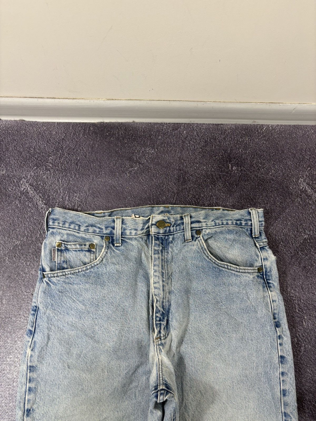 Carhartt Vintage Carhartt USA Straight Fit Light Blue Denim Jeans Size US 36 / EU 52 - 12 Thumbnail