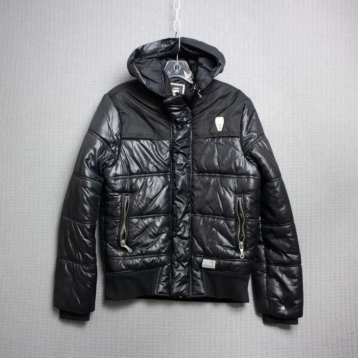 G-Star G Star Raw Shiny Down Puffer Detachable Hood Drill Jacket Size US XL / EU 56 / 4 - 1 Thumbnail