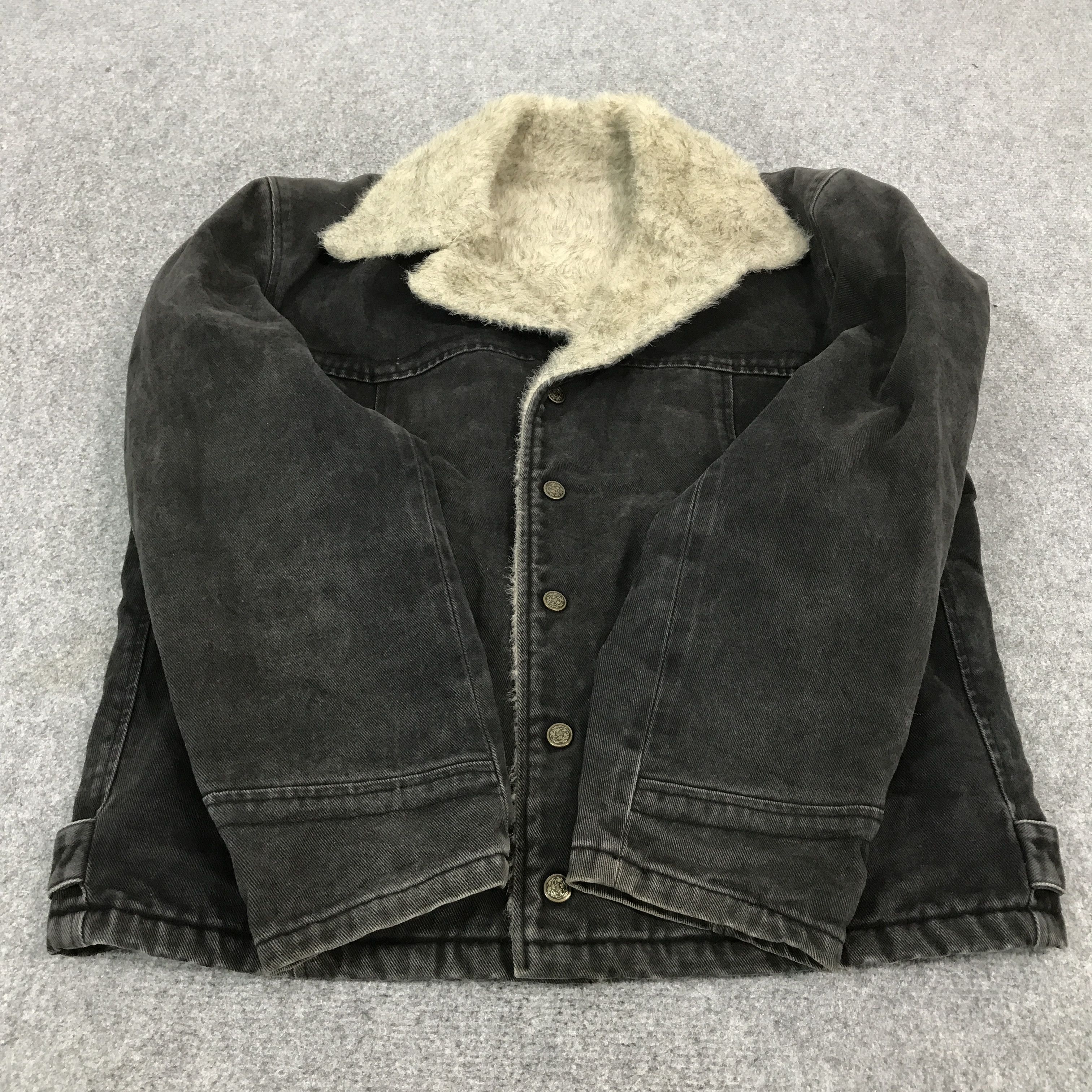 BIGI × Japanese Brand MEN’S BIGI JAPAN FUR DENIM SNAP BUTTON JACKET Size US L / EU 52-54 / 3 - 8 Thumbnail