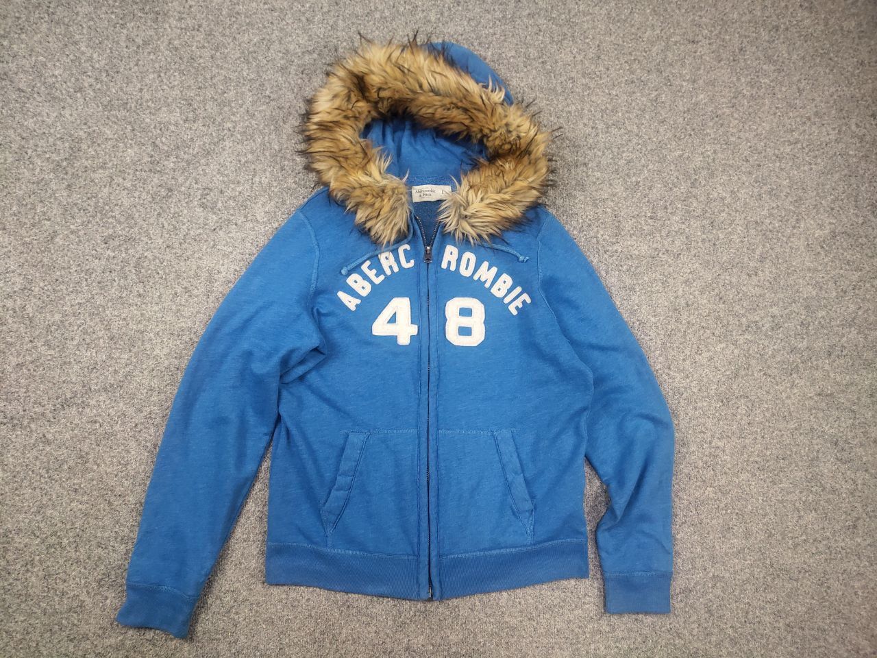 Abercrombie & Fitch Abercrombie Vintage Y2K crazy fur zip Hoodie if six was nine Size US L / EU 52-54 / 3 - 8 Thumbnail