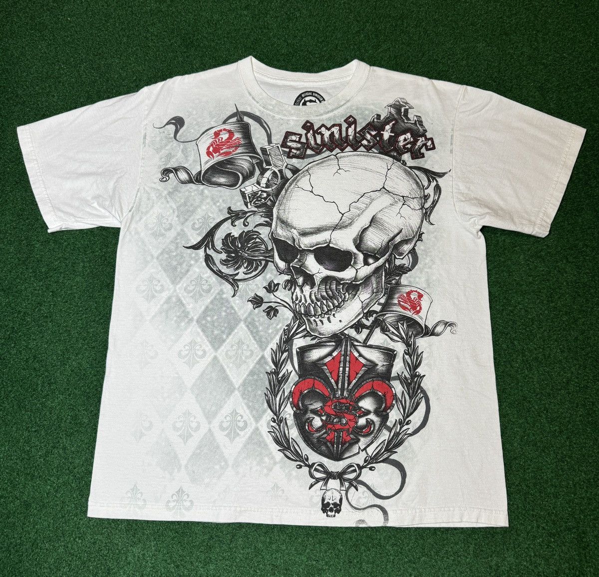 Vintage Y2K Sinister Skull Gothic Punk Tattoo Large Grunge T Shirt Size US L / EU 52-54 / 3 - 1 Thumbnail