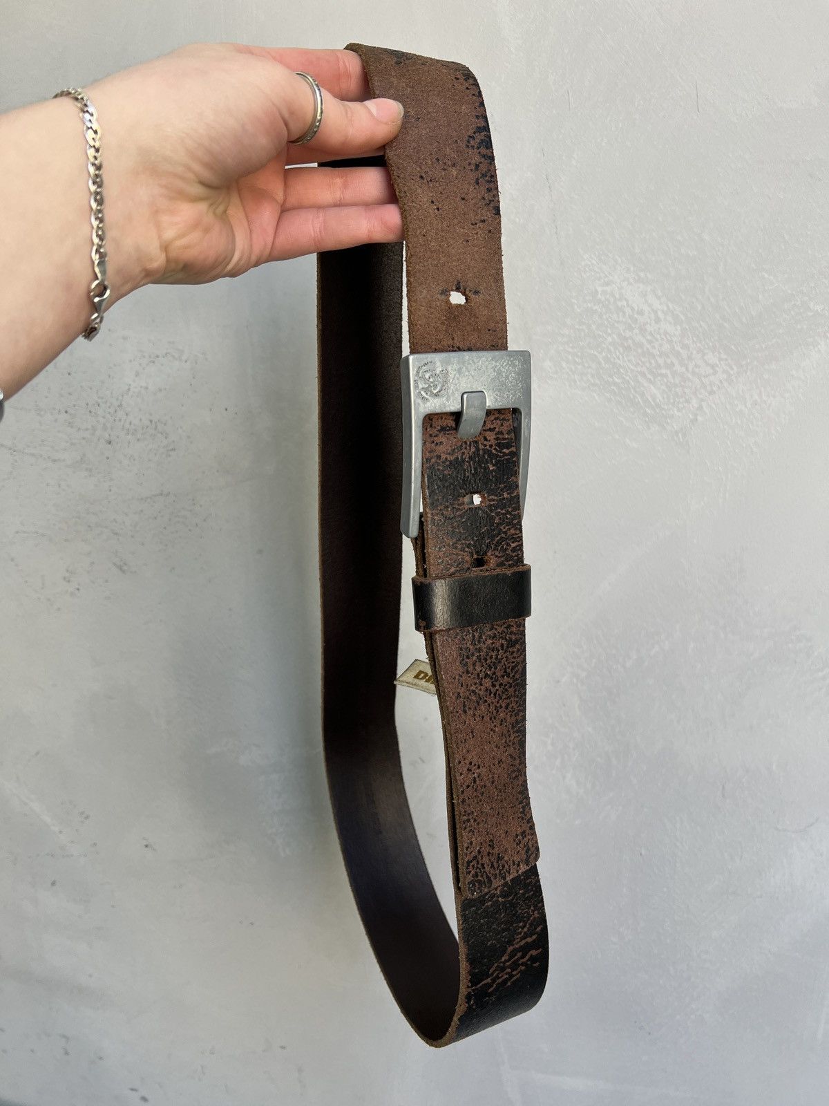 Diesel Leather Diesel avant garde gothic leather belt y2k Size ONE SIZE - 3 Thumbnail