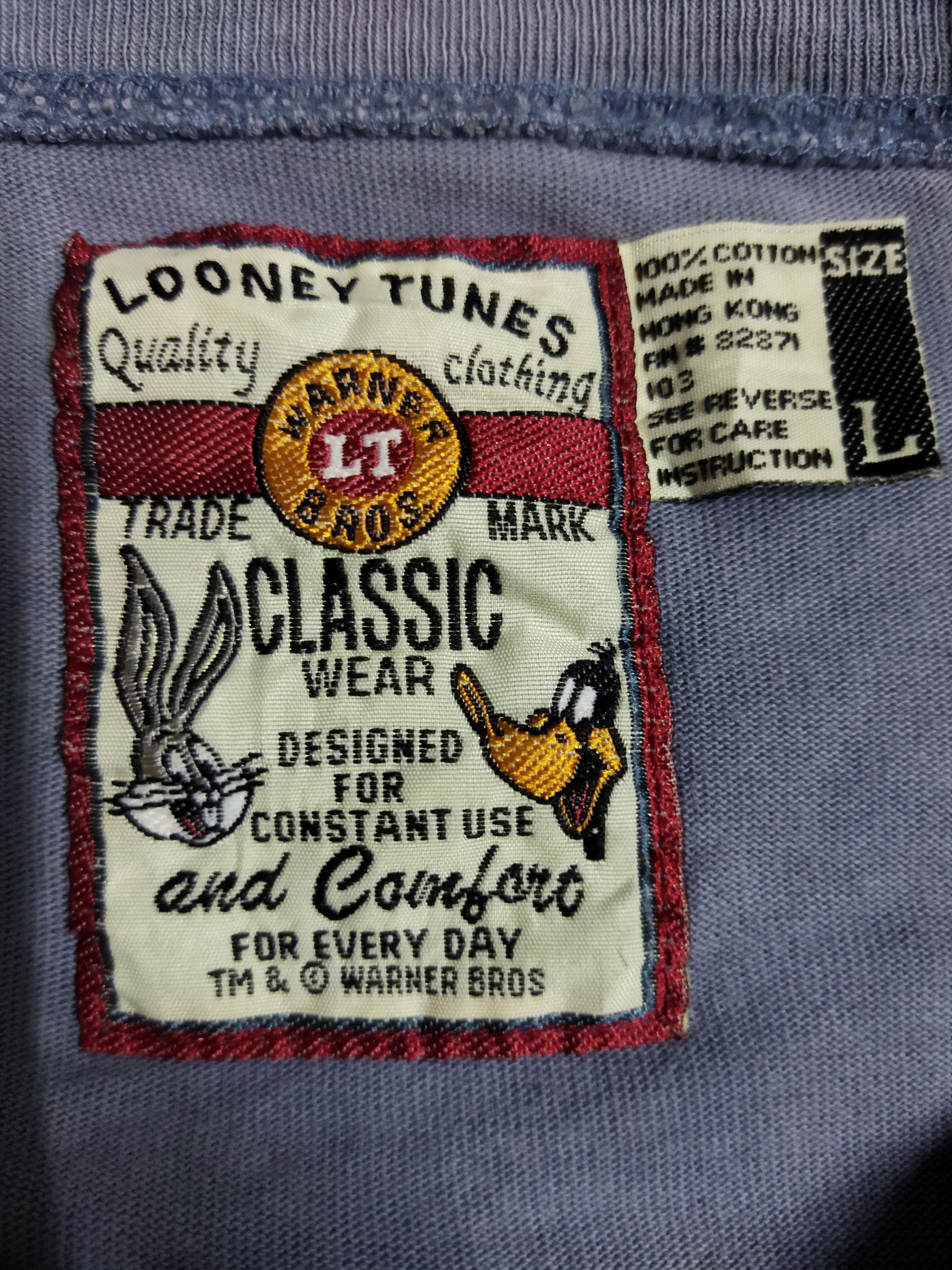 Vintage Vintage Looney Tunes LT Air Corps Bugs Bunny Embroidered Tee Size US XL / EU 56 / 4 - 3 Thumbnail