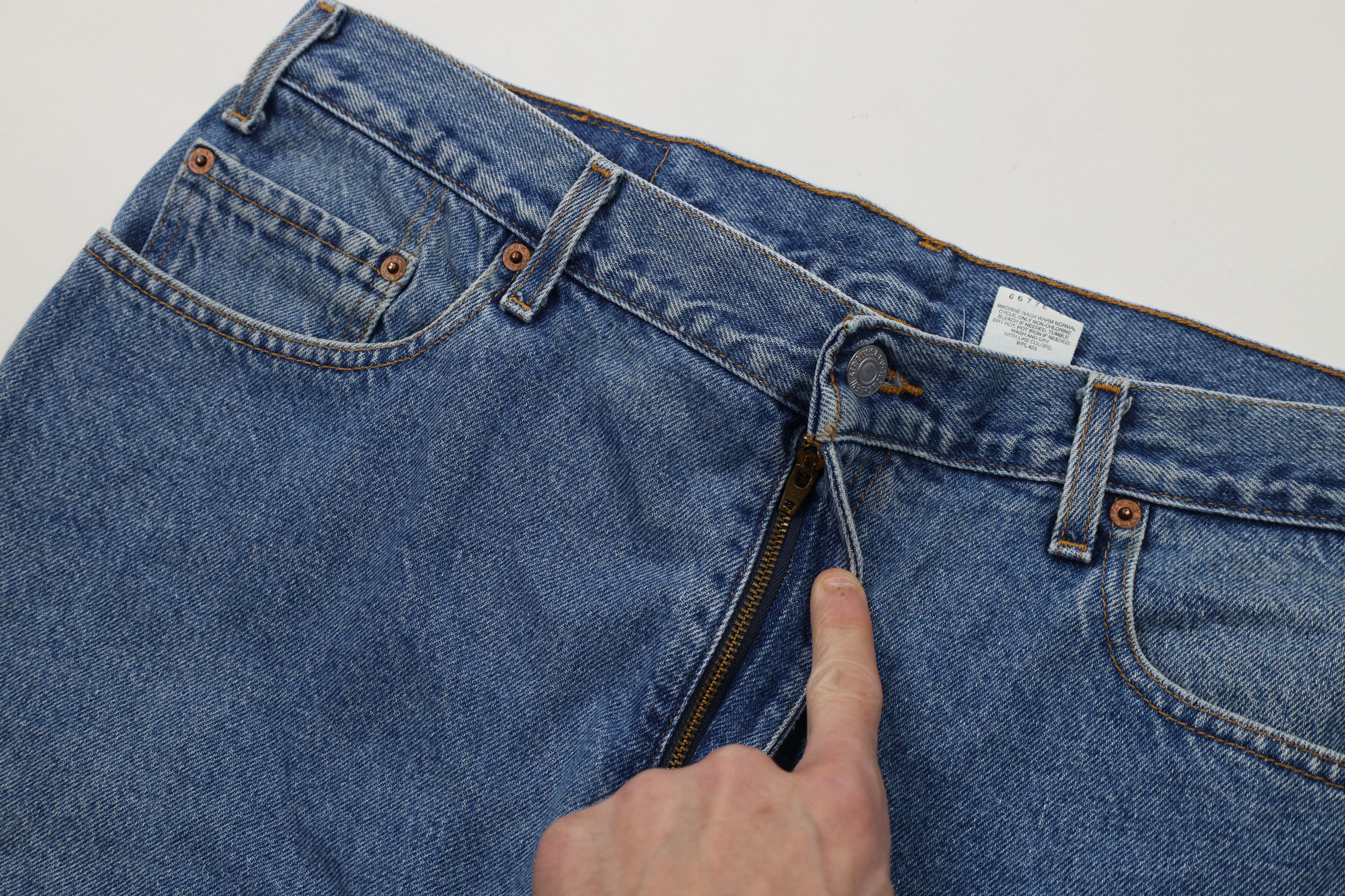 Levi's Vintage Y2K Levis 505 Regular Straight Leg Denim Jeans Size US 38 / EU 54 - 7 Thumbnail