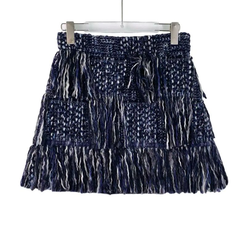Dior Dior Blue Wool Women's Skirt 0089 Size 23" - 1 Thumbnail