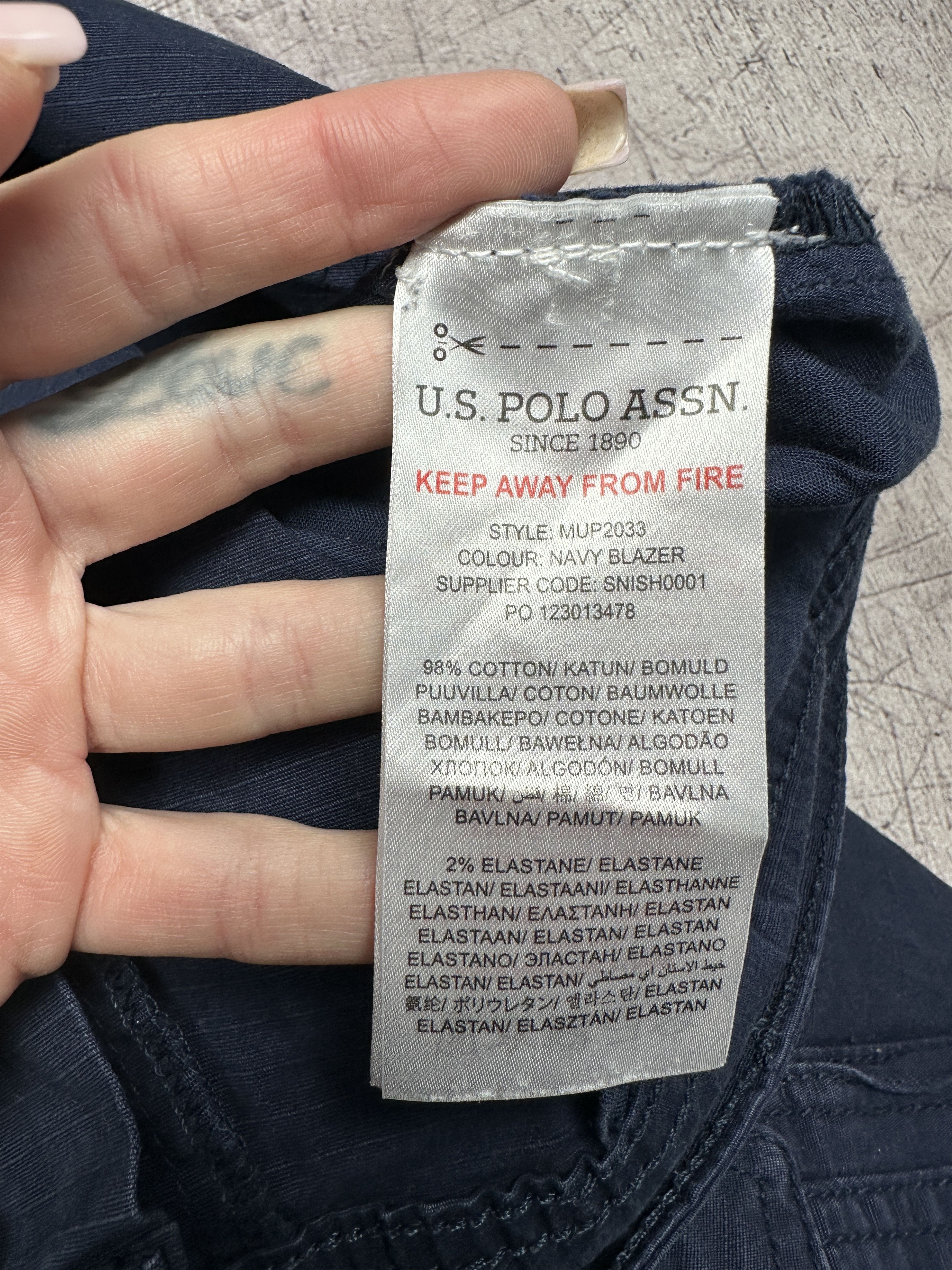 U.S. Polo Assn. U.S. Polo Assn USPA Mens Cargo Pants Size US 36 / EU 52 - 5 Thumbnail