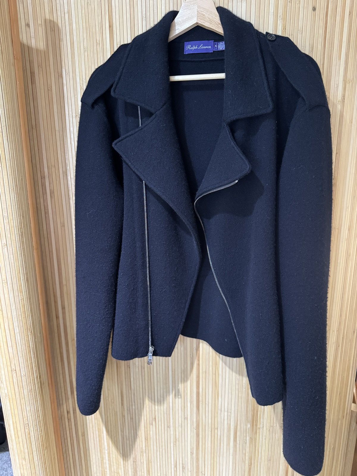 Ralph Lauren Purple Label RLPL Cashmere Asymmetrical Zipper Jacket Fall 2011 Size US M / EU 48-50 / 2 - 1 Thumbnail