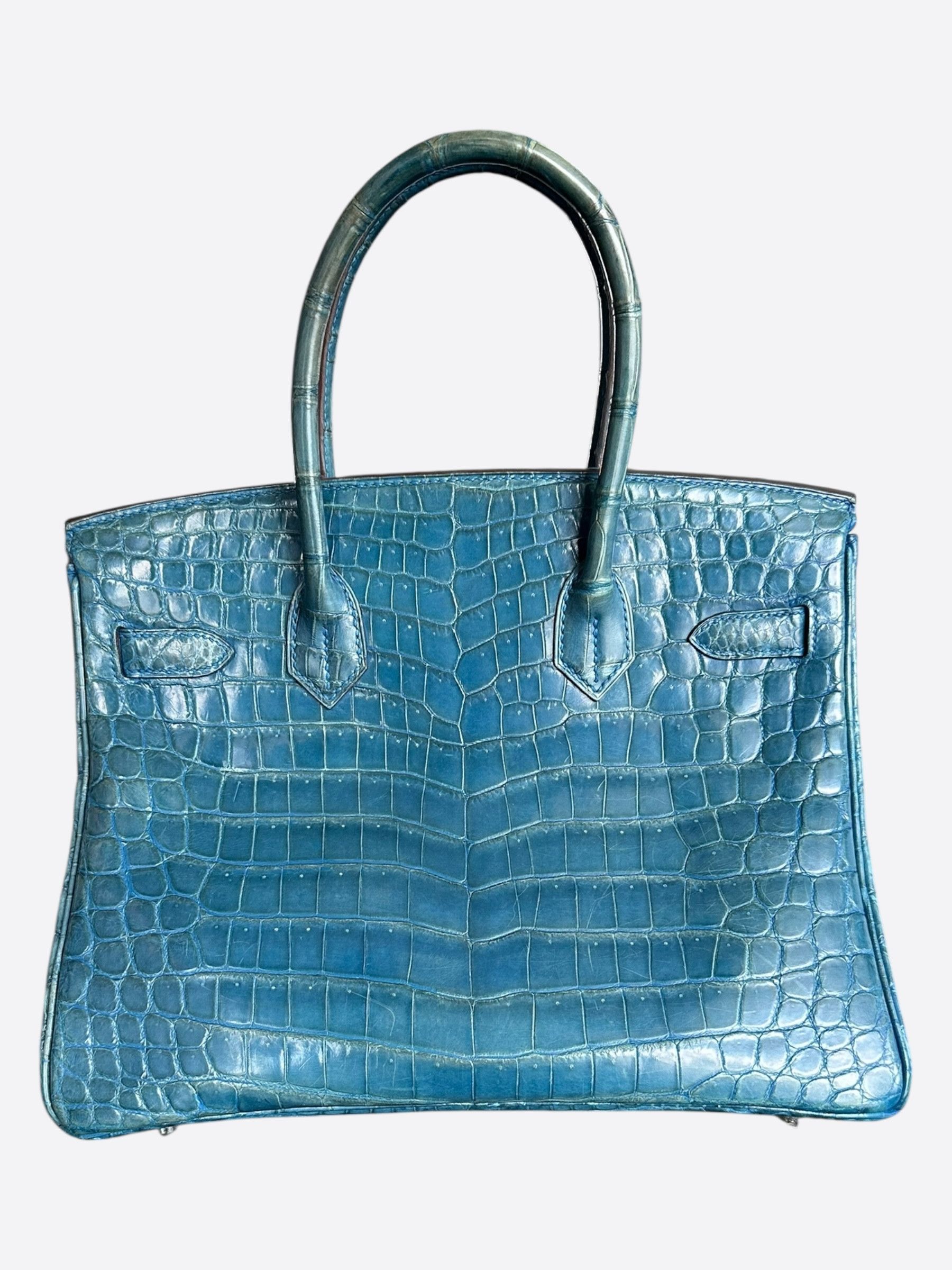 Hermes Hermes Blue Crocodile Birkin 30 Size ONE SIZE - 3 Thumbnail