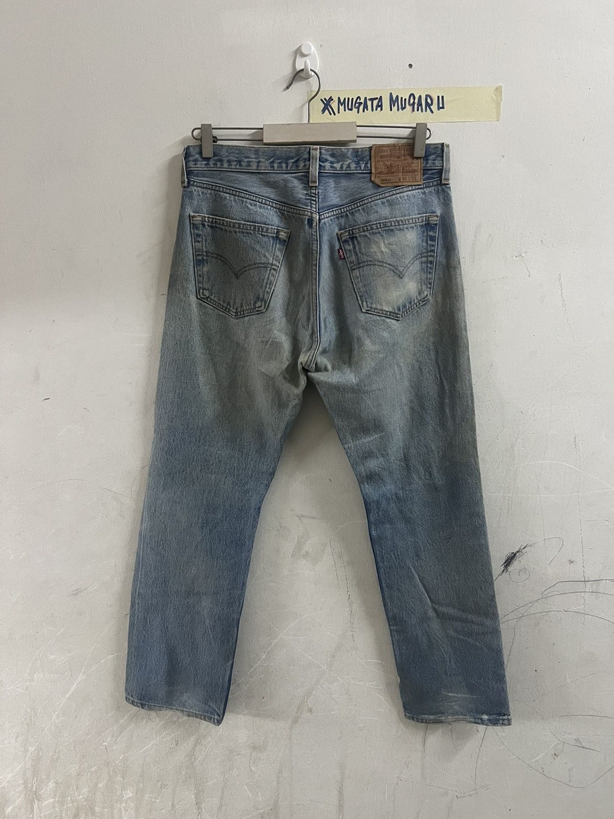 Japanese Brand THRASHED🔥VINTAGE LEVIS 501 KURT COBAIN DISTRESSED DENIM PANT Size US 35 - 11 Thumbnail