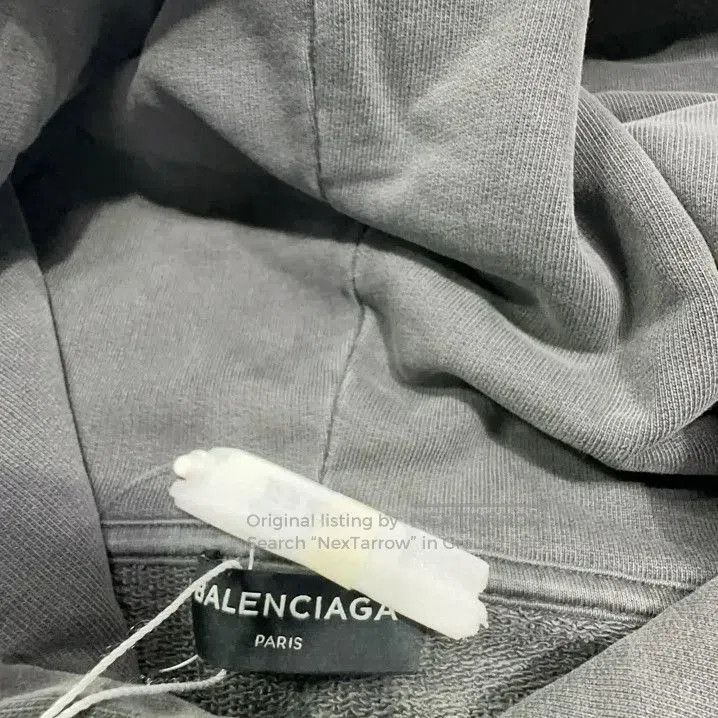 Balenciaga Balenciaga Men's Hooded Sweatshirt with Paris Print. Size US M / EU 48-50 / 2 - 7 Thumbnail