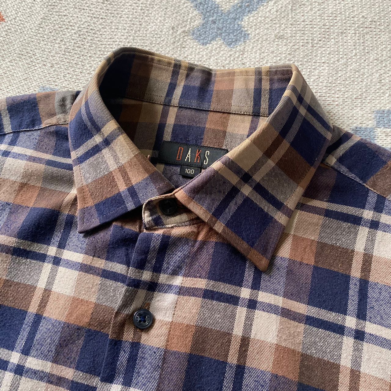 DAKS × Japanese Brand Daks Plaid Button Up Shirt Size US M / EU 48-50 / 2 - 3 Thumbnail