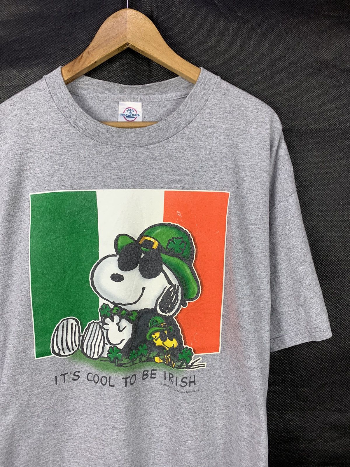 Peanuts × Vintage Rare! Vintage Y2K Snoopy Peanuts Irish Size US XL / EU 56 / 4 - 3 Thumbnail