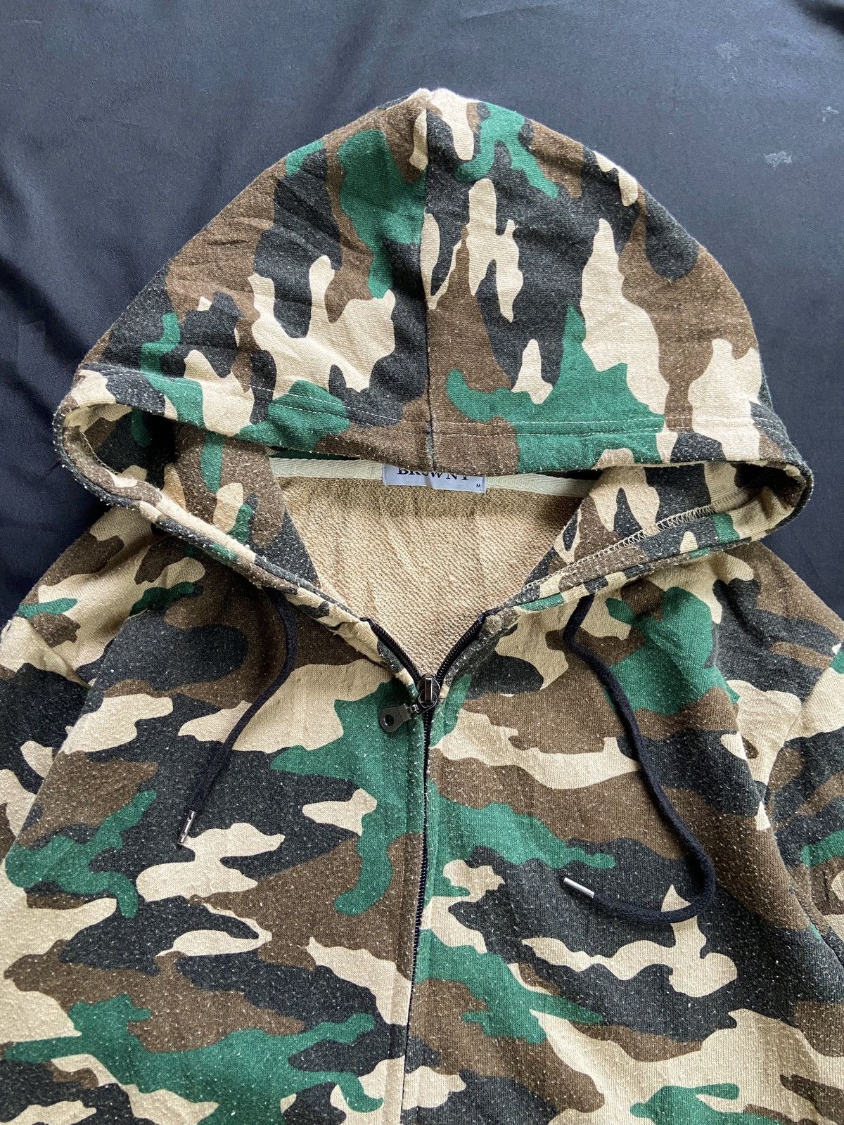 Japanese Brand BROWNY ARMY STYLE ZIP HOODIE Size US M / EU 48-50 / 2 - 8 Thumbnail