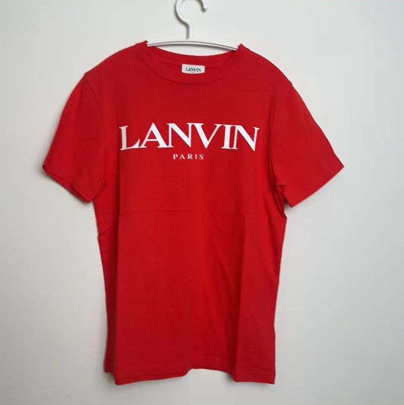 Lanvin Lanvin Red Cotton Men's T-Shirt 0089 Size US S / EU 44-46 / 1 - 1 Thumbnail