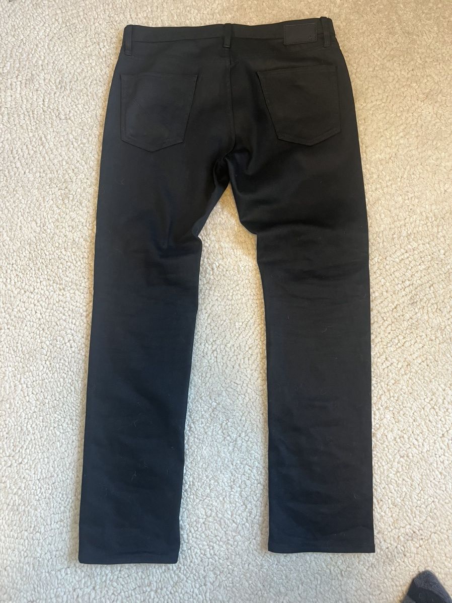 John Varvatos John Varvatos Bowery slim straight waxy black denim jeans Size US 34 / EU 50 - 3 Thumbnail