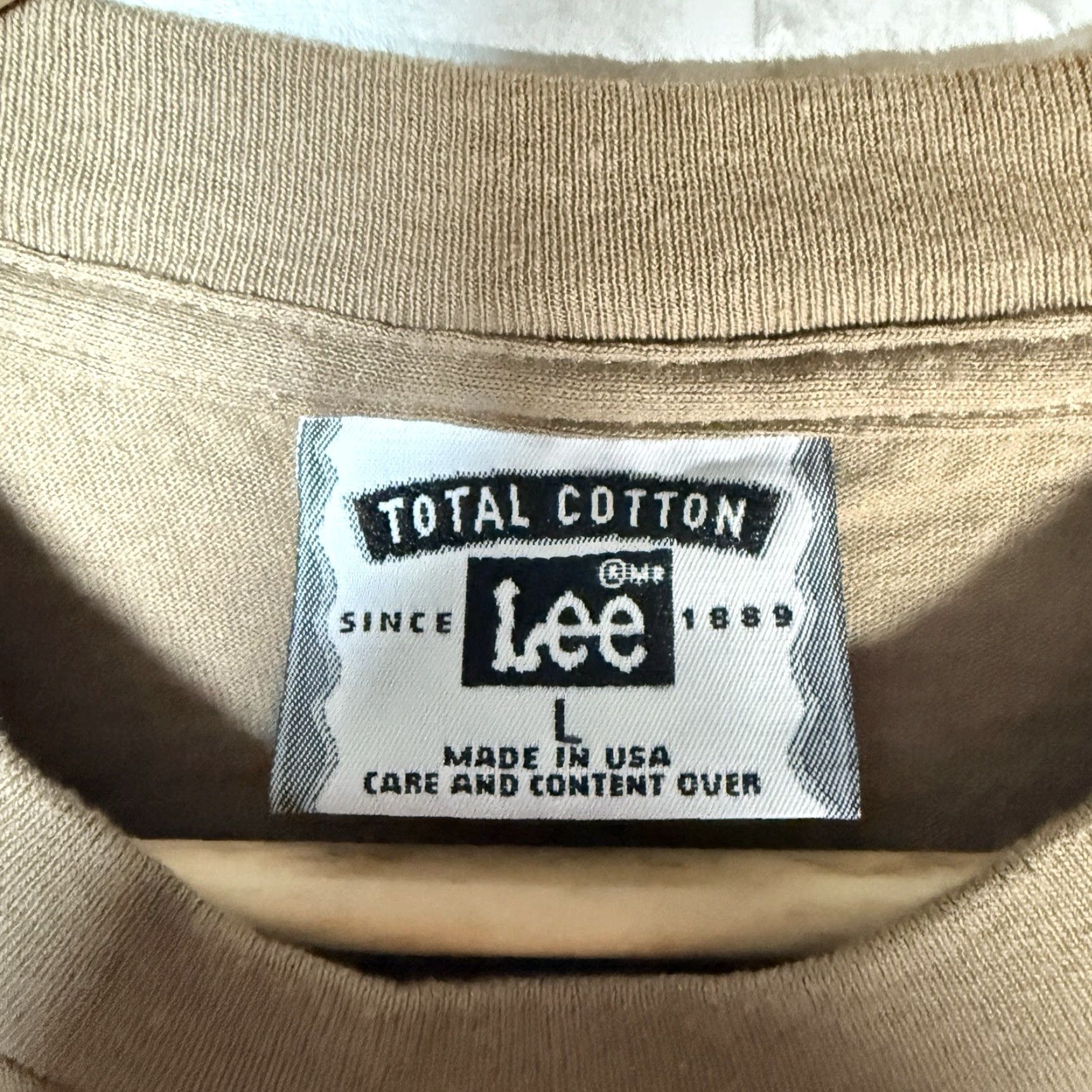 Lee VINTAGE Lee Total Cotton Brown Alaska Graphic Tee Mens Size L USA Size US L / EU 52-54 / 3 - 4 Thumbnail