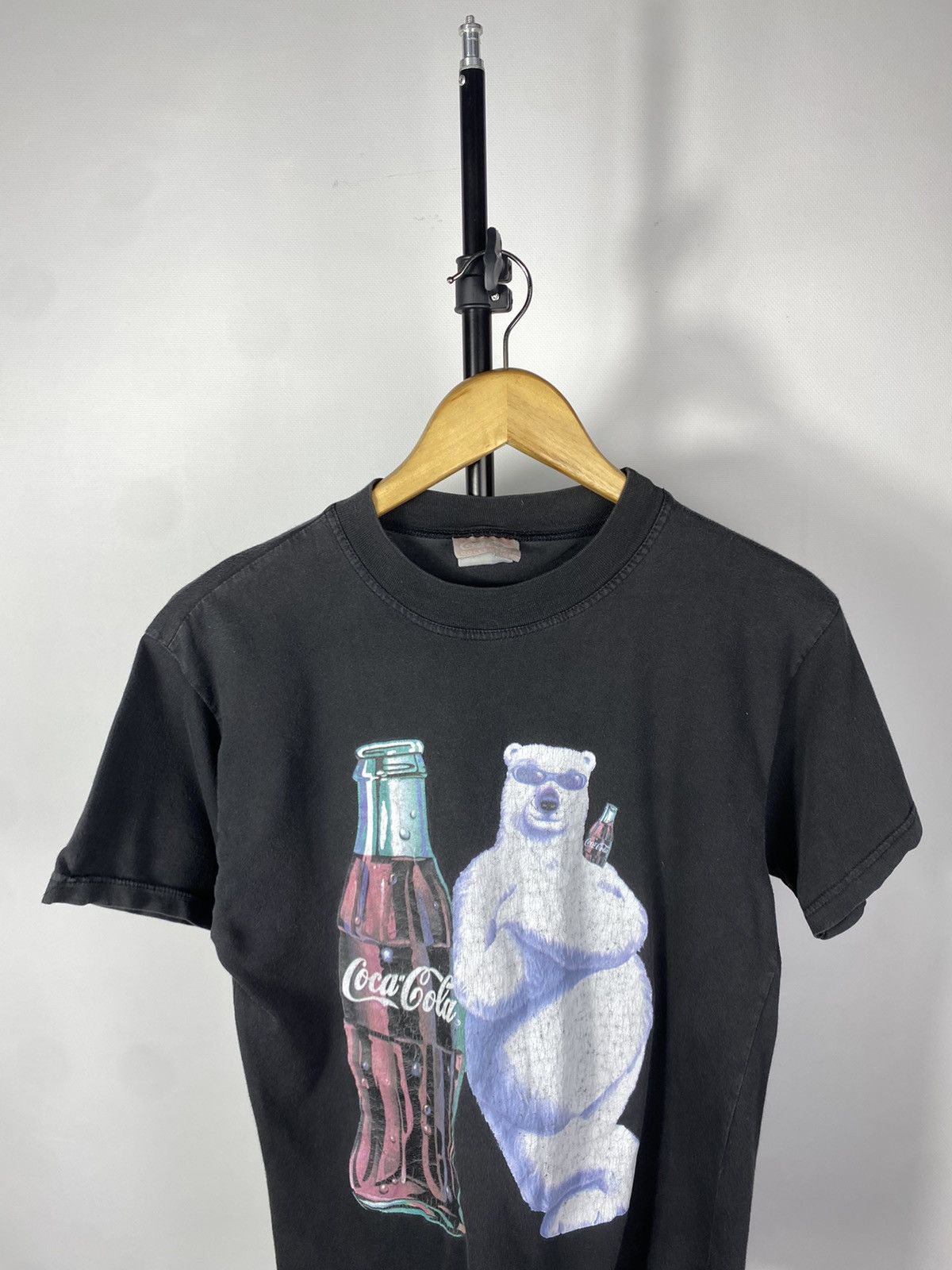 Coca Cola × Vintage Rare Vintage 90s Faded Coca Cola Logo Polar Bear Tee Tshirt Size US S / EU 44-46 / 1 - 2 Thumbnail