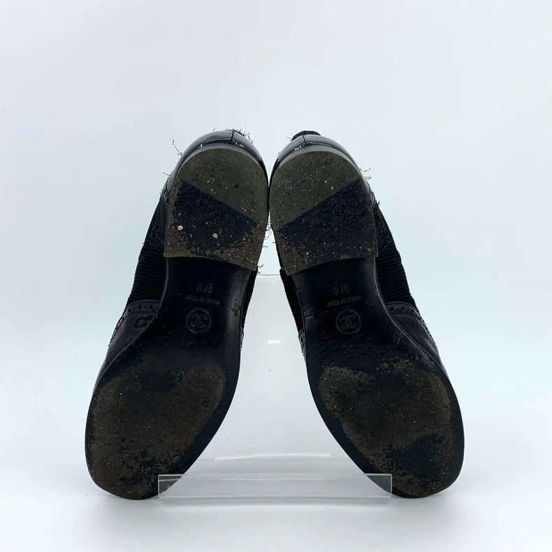 Chanel Black Woven Chelsea Boots from Chanel -2505 Size US 7.5 / EU 40-41 - 6 Thumbnail