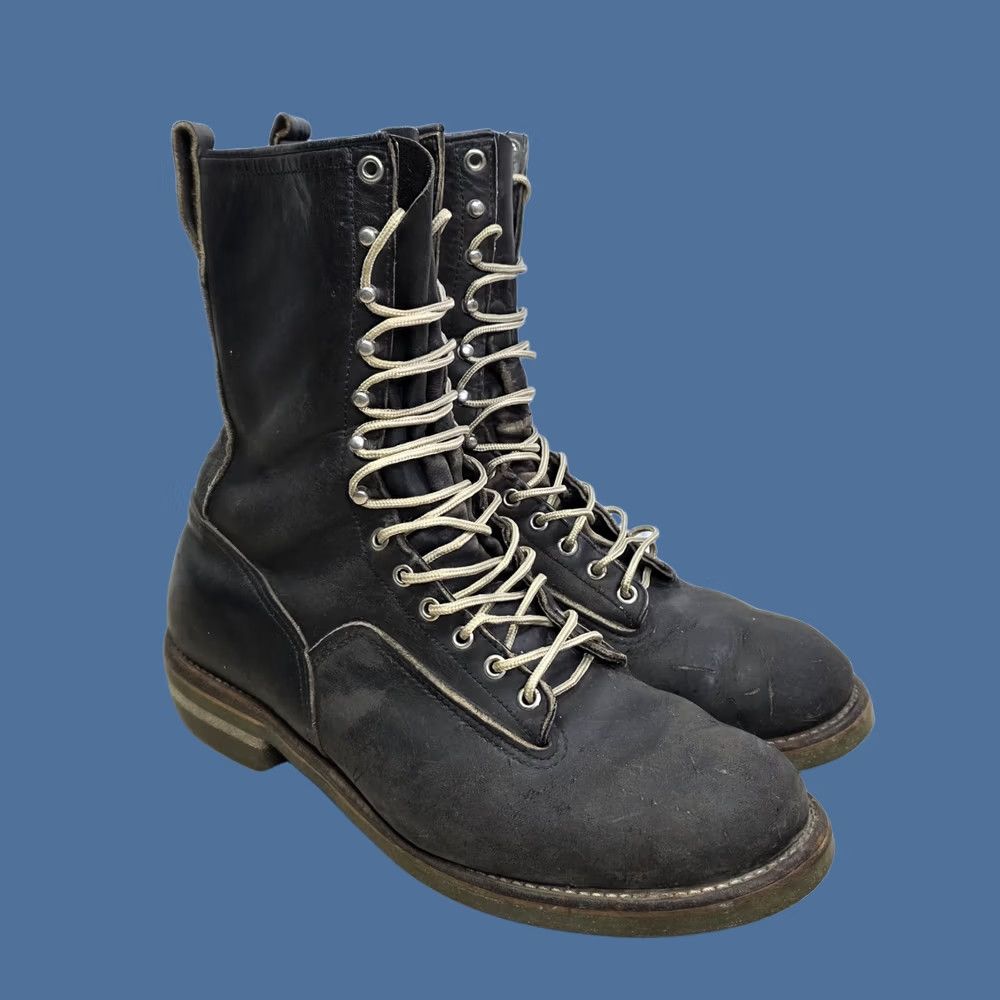 Red Wing VINTAGE Red Wing Shoes 919 Lineman Boots Shoe Leather Distressed Size 13 C Men USA Workwear Hat (?) Size US 13 / EU 46 - 1 Thumbnail