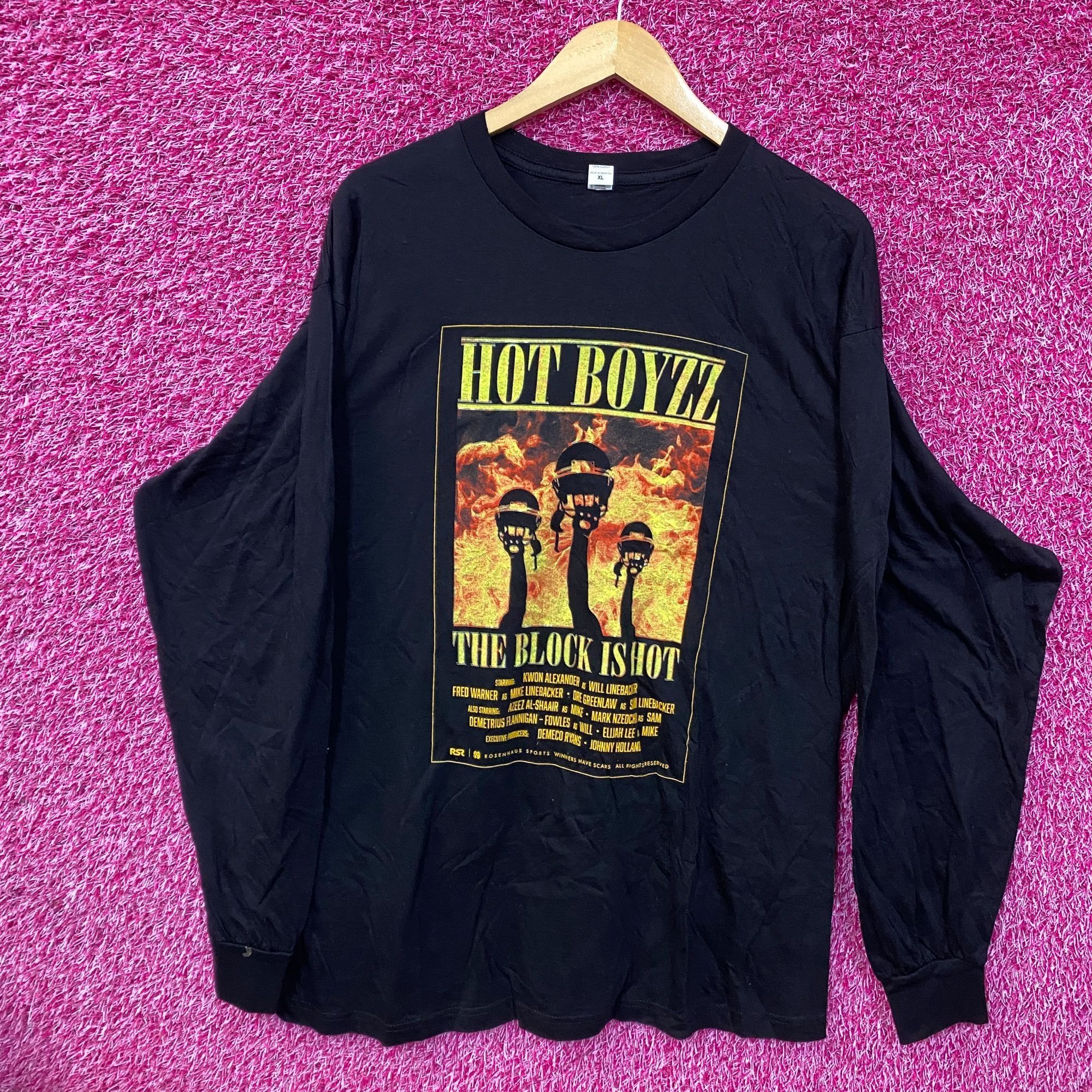 Rap Tees Hot Boyzz 49ers The Block is Hot Long Sleeve T-Shirt XL Size US XL / EU 56 / 4 - 3 Thumbnail
