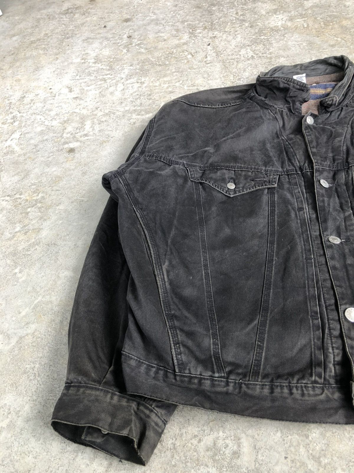 Diesel Diesel Blanket Lined Denim Distressed Jacket Size US XL / EU 56 / 4 - 12 Thumbnail