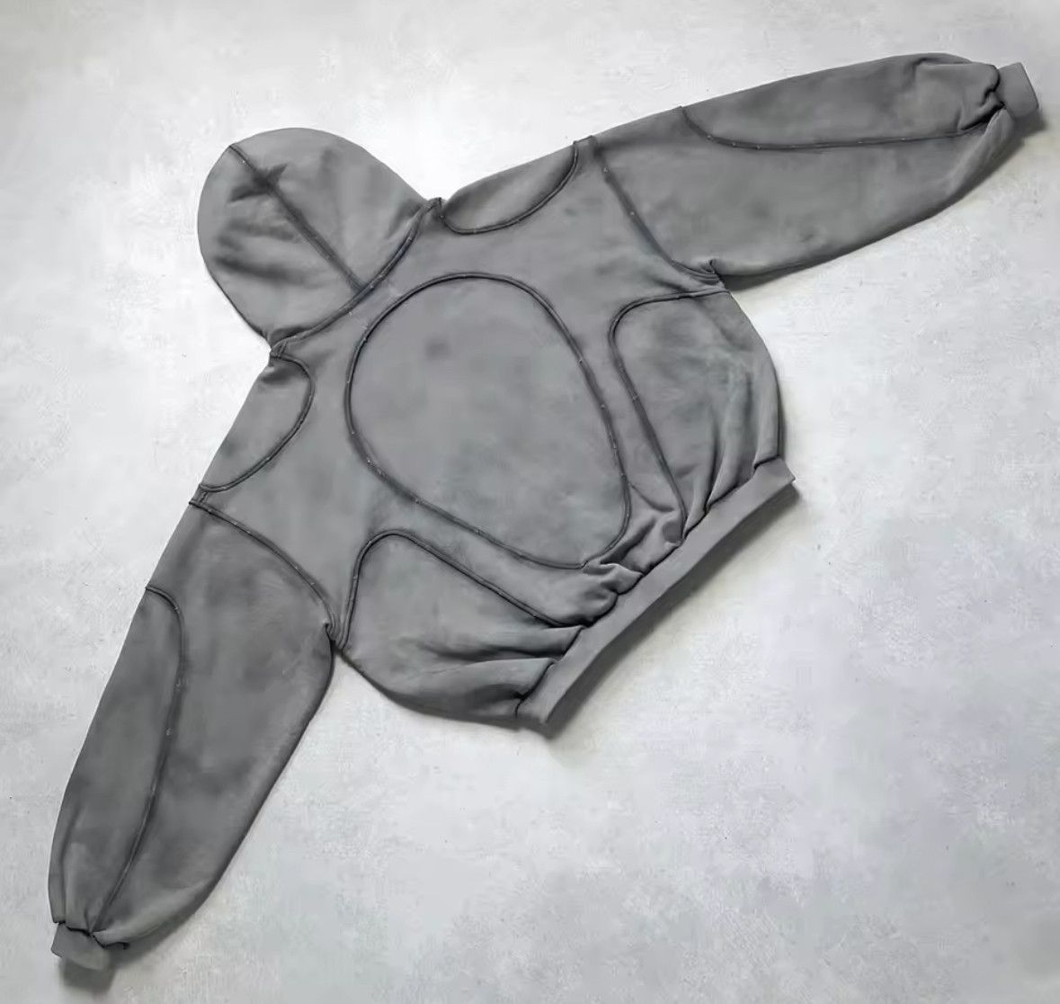 Other Retro Gothic Y2K Hip Hop Patchwork Jacquard Fashion Hoodies Size US XL / EU 56 / 4 - 3 Thumbnail