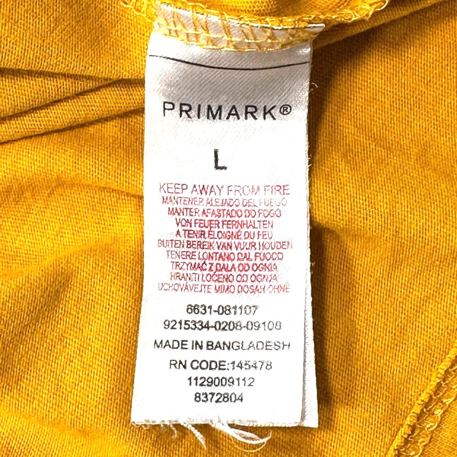 Primark Primark T-Shirt Men's UK Size L Yellow Minimal Effort Size US L / EU 52-54 / 3 - 7 Thumbnail
