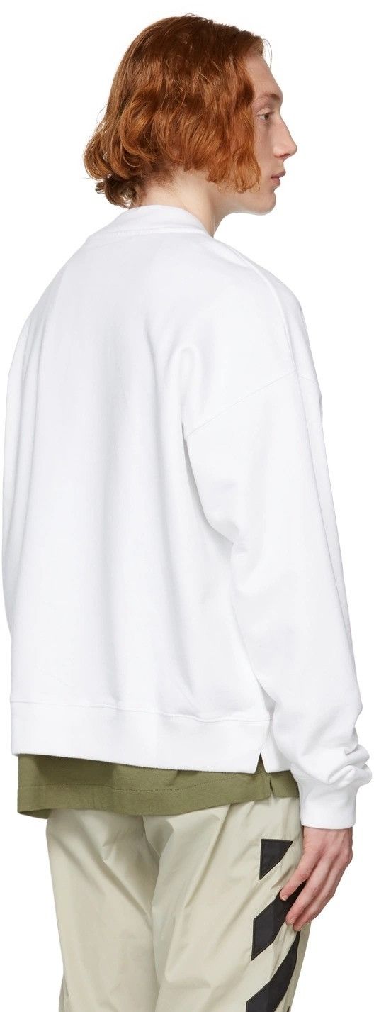 Off-White White Slanted Logo Oversized Skate Sweatshirt Size US S / EU 44-46 / 1 - 4 Thumbnail